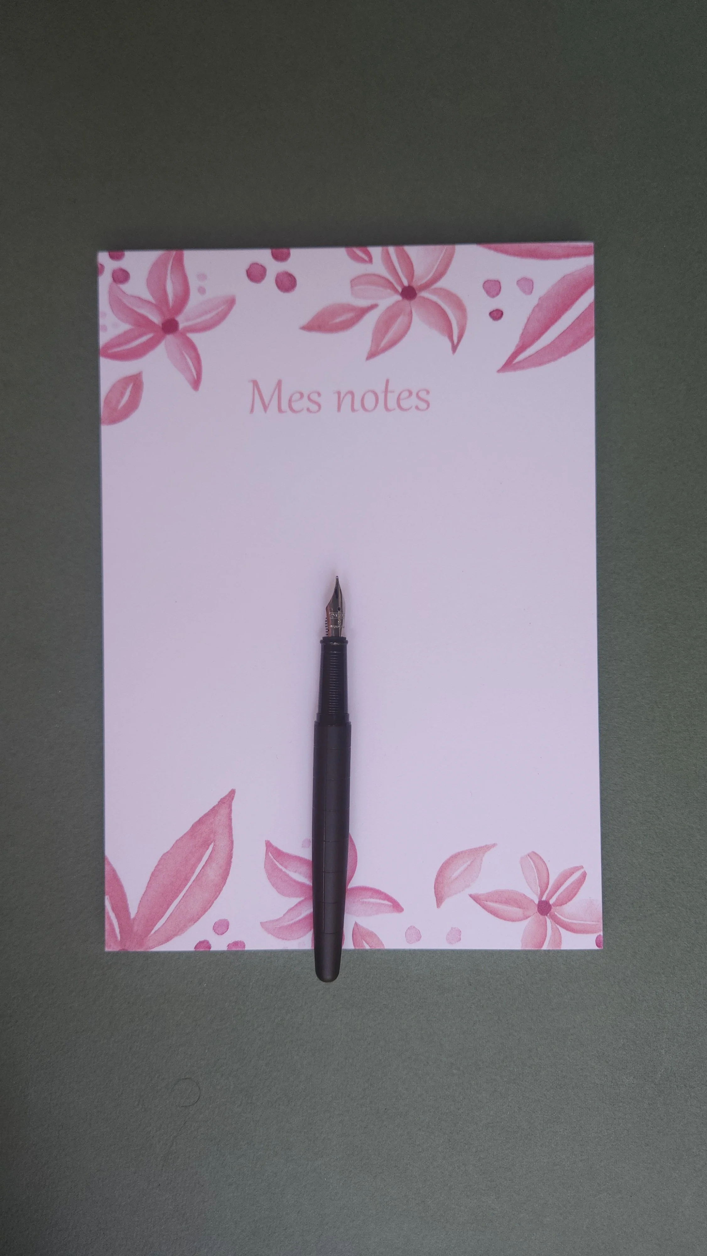 Bloc-notes rose poudré