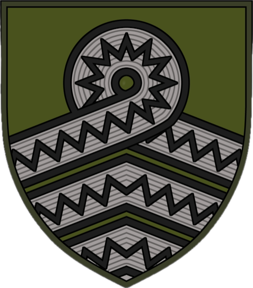 The unit patch of the 59th Brigade unit of the Ukrainian Army