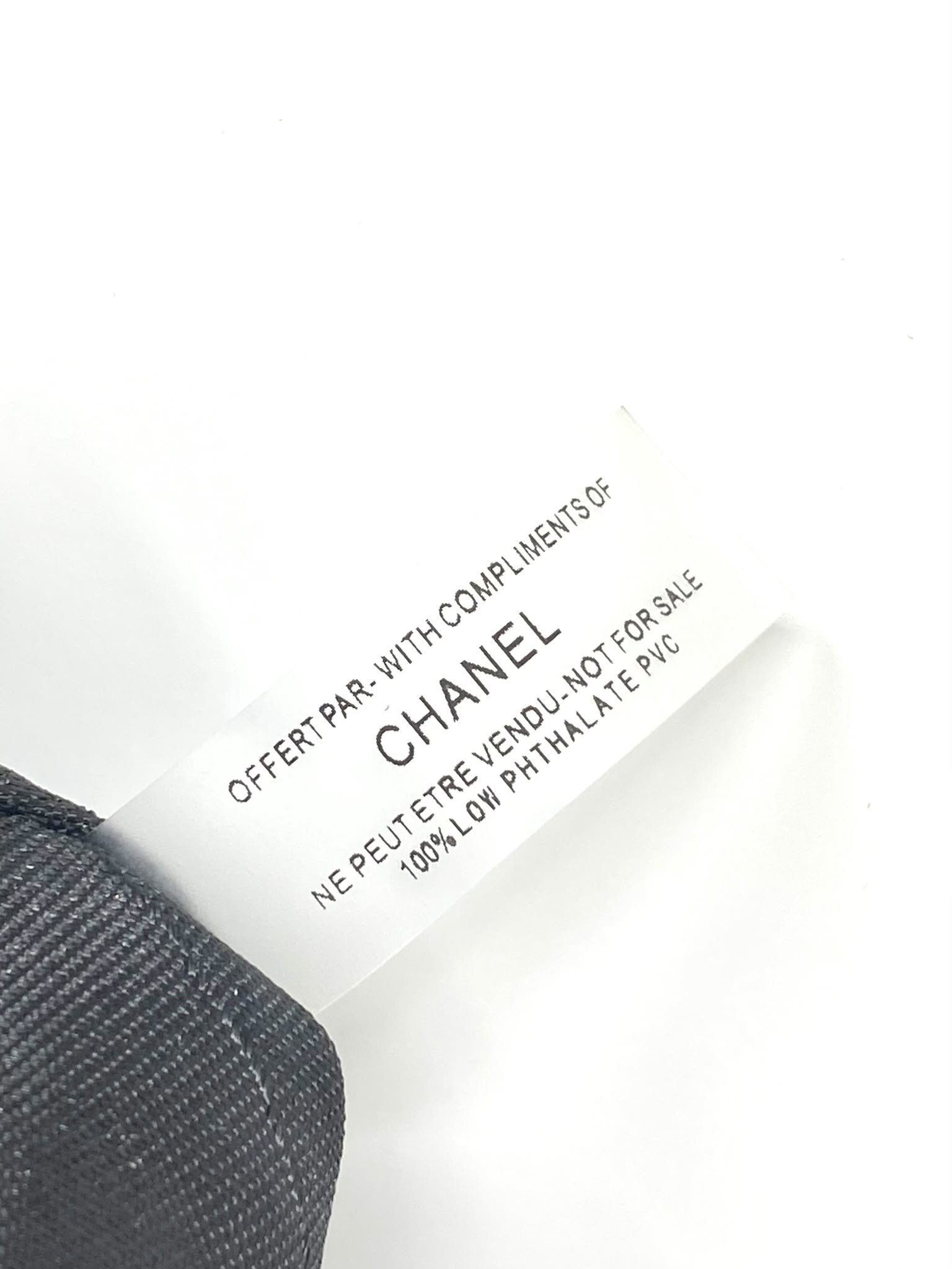 CHANEL Beauty Black Quilted Bucket Crossbody Bag , VIP Gift with Box, Made in Italy