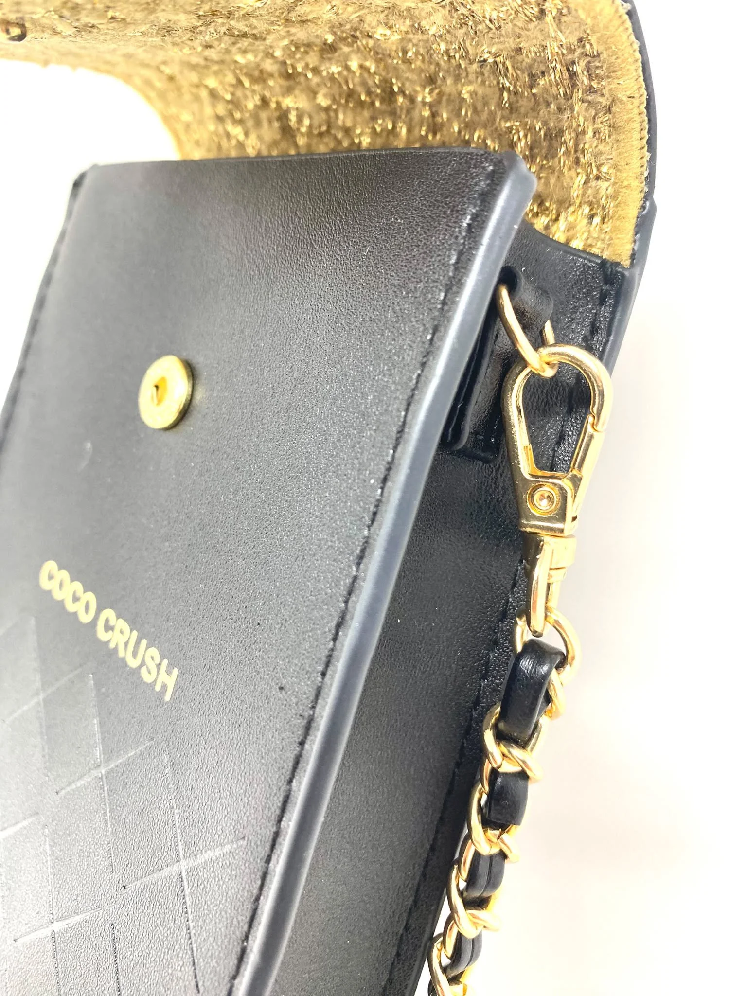 CHANEL Beauty Black COCO CRUSH Phone Crossbody Holder, VIP Gift with Box