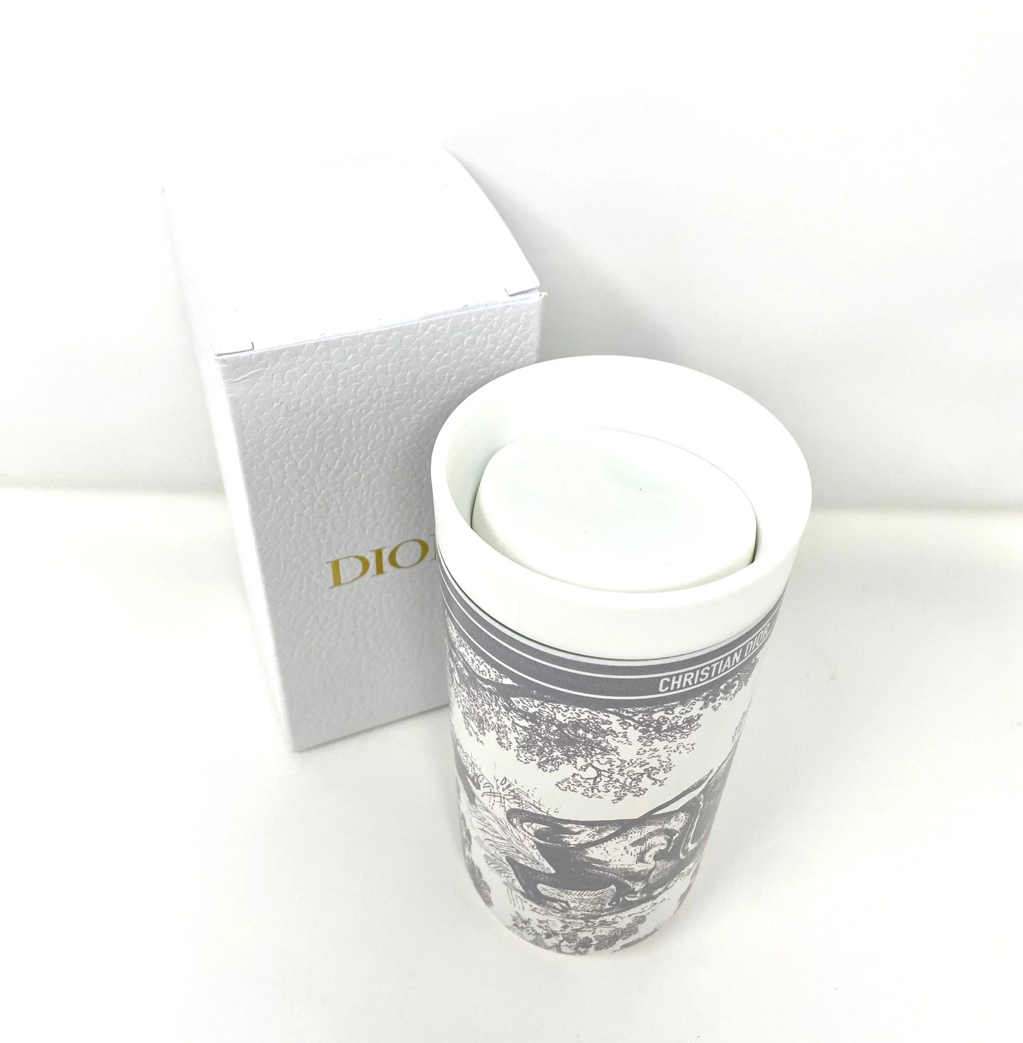 Dior Beauty Toile de Jouy Stainless Steel Tumbler Mug VIP Gift with Box