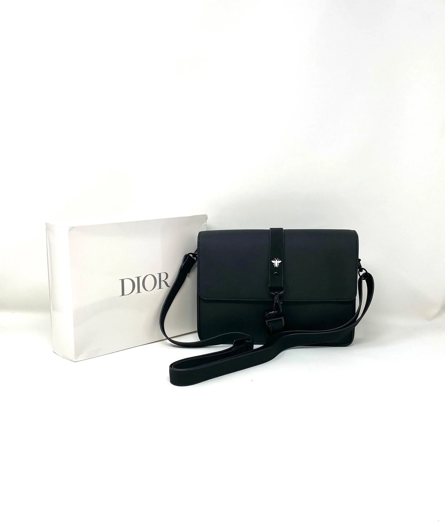 Christian Dior Beauty Black Crossbody Messenger Bag, VIP Gift with Box