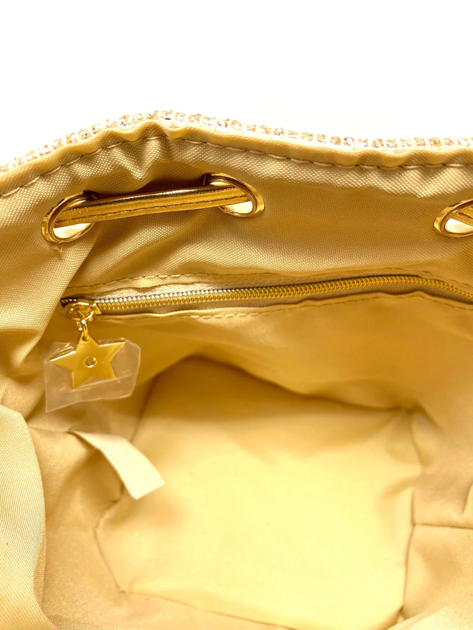 Christian Dior Beauty Golden Logo Makeup Bag on Chain (VIP Gift) Cosmetic Bag