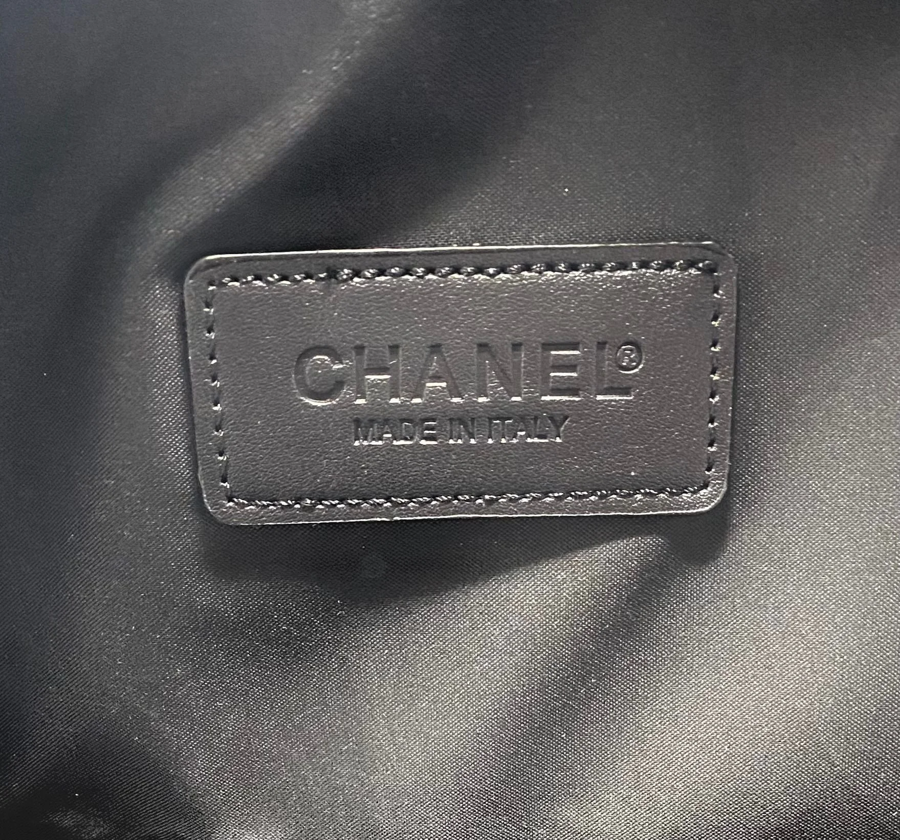 Large CHANEL Beauty Black Nylon Makeup Bag (VIP Gift) Made in Italy