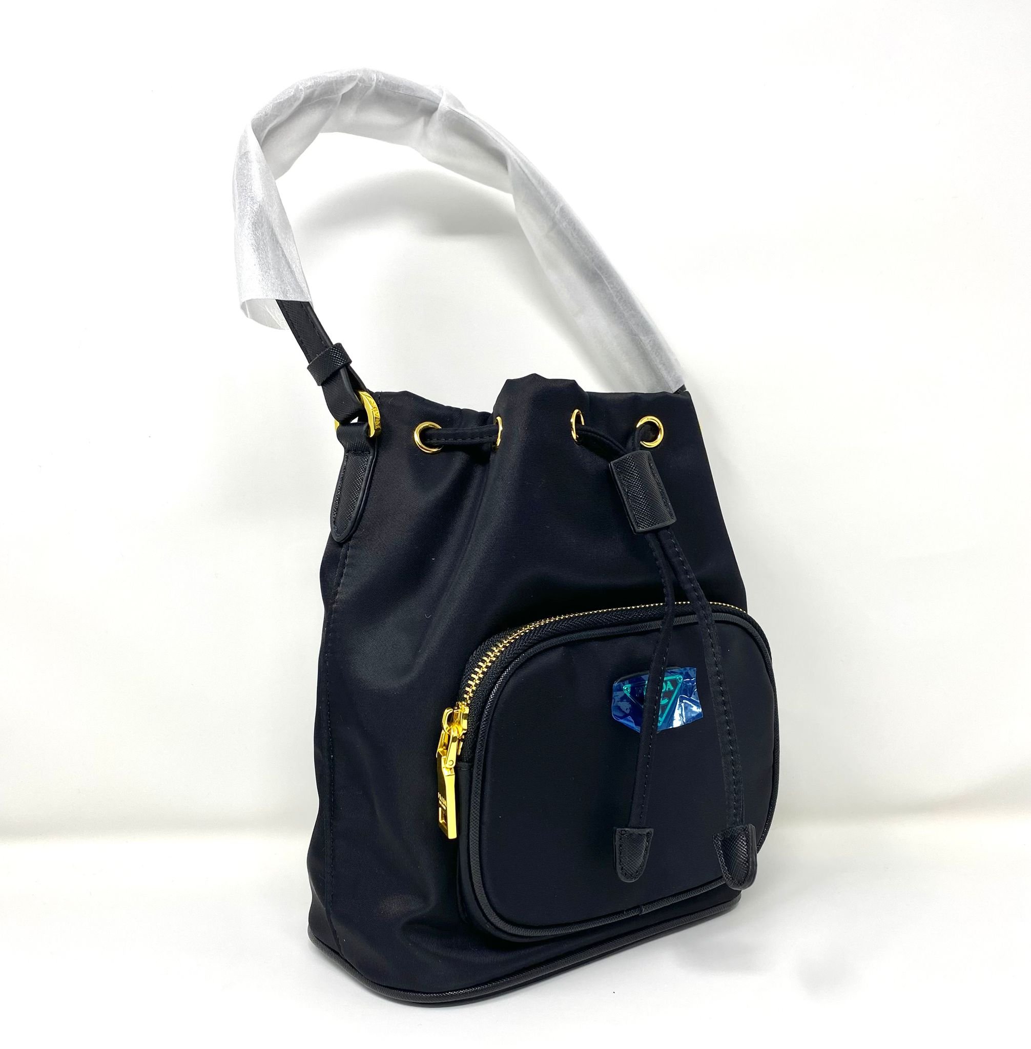 PRADA Beauty Black Nylon Makeup Bag VIP Gift with Box Dust Bag 