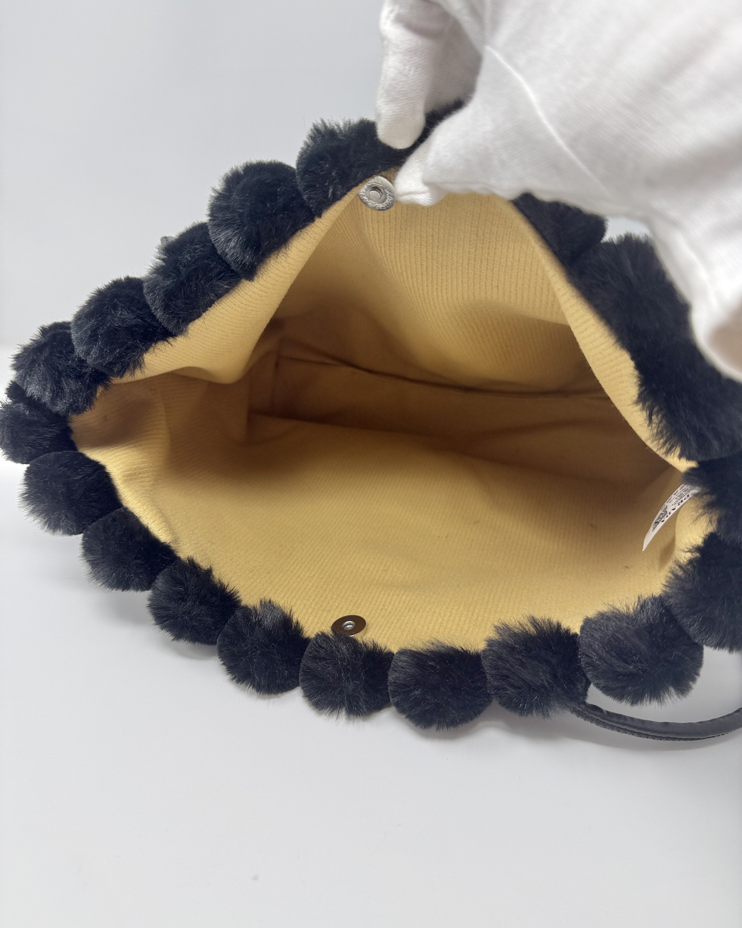 PRADA Beauty VIP Gift - Faux Fur Pleated Tote Bag Makeup Bag (VIP Gift) Shoulder Handbag