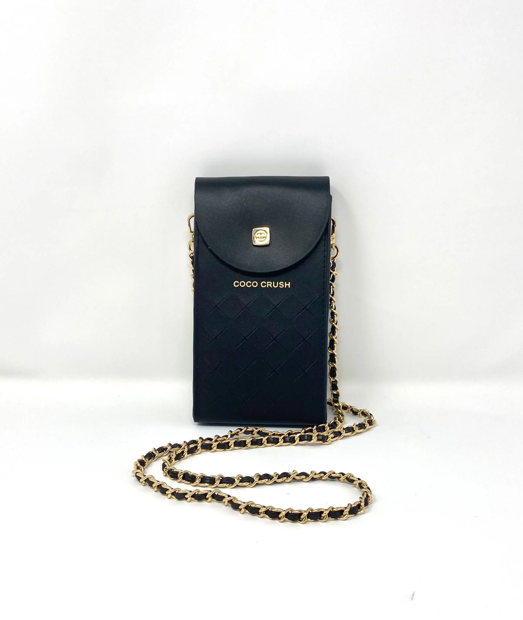 CHANEL Beauty Black COCO CRUSH Phone Crossbody Holder, VIP Gift with Box