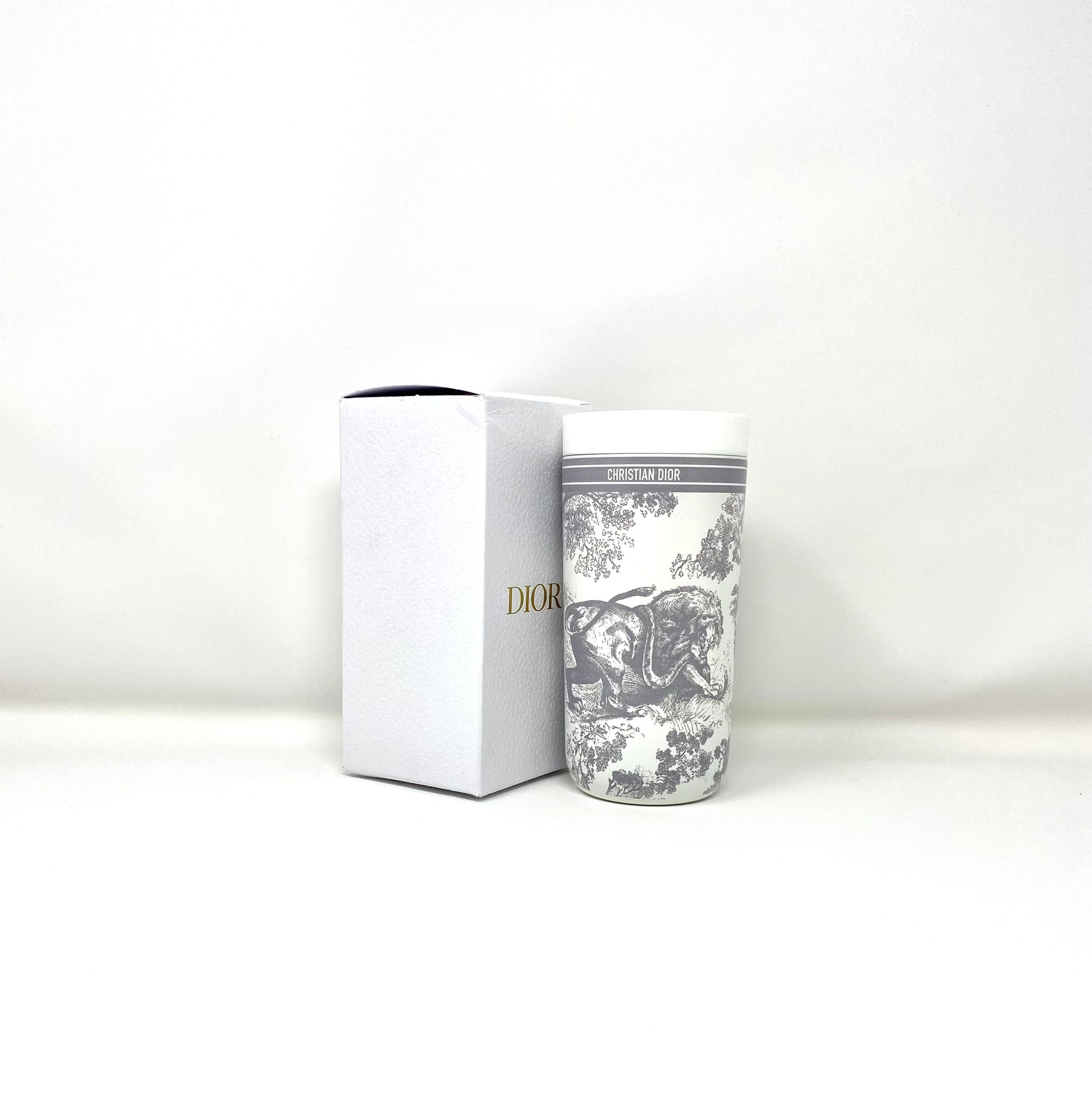 Dior Beauty Toile de Jouy Stainless Steel Tumbler Mug VIP Gift with Box