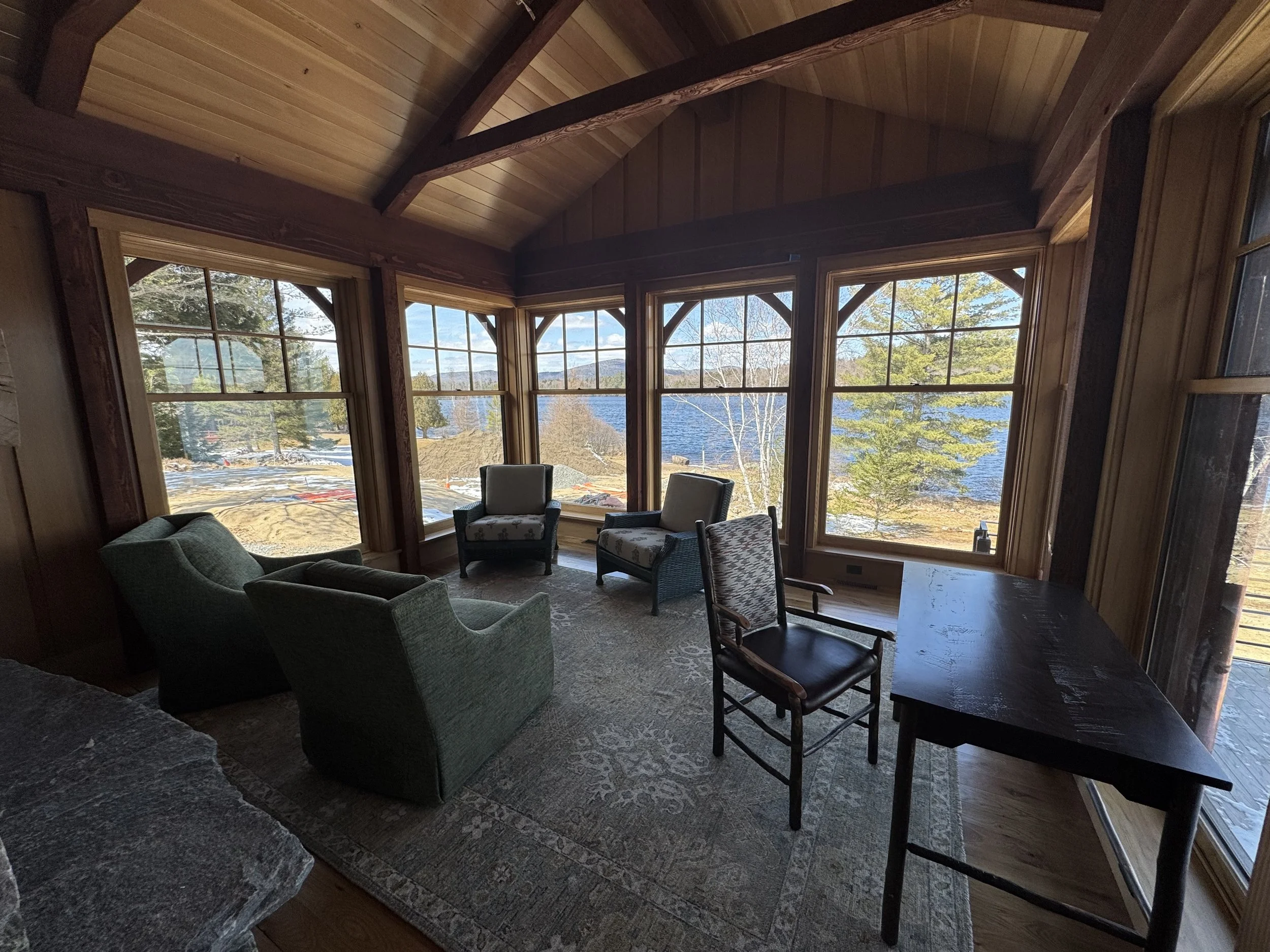 New Build in the Adirondaks in collaboration with Susan Clark Interiors
