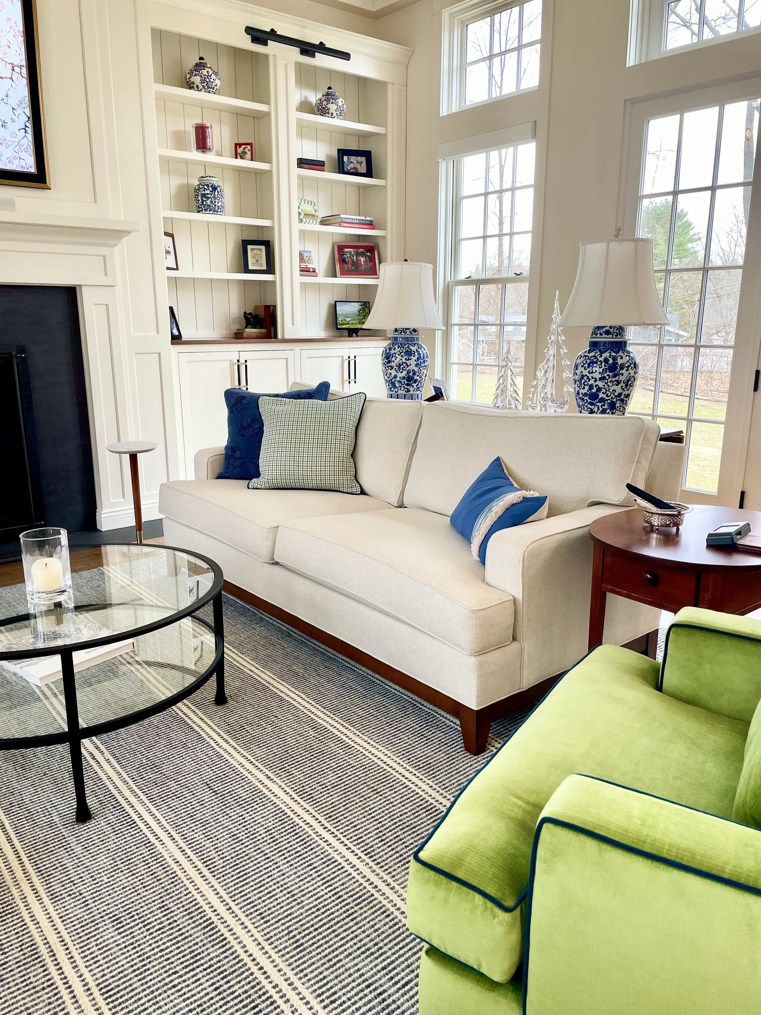 Space designed in Albany. In collaboration with Susan Clark Interiors