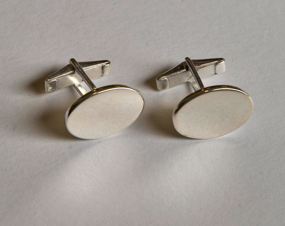 Gemelli ovali in Argento 925 personalizzabili