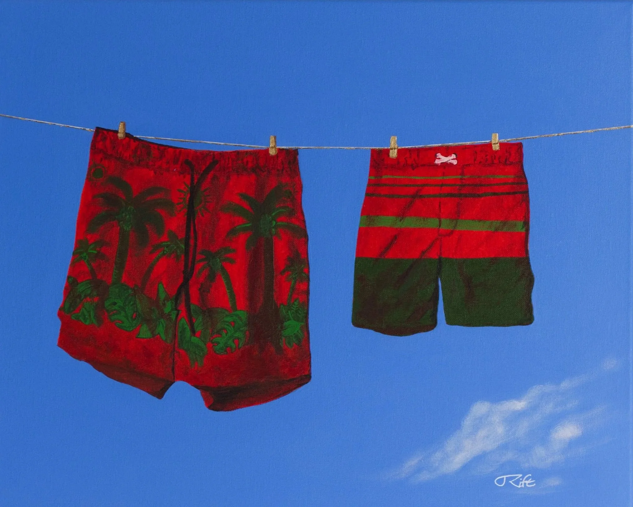 Trunks 20 x 16 acrylic on canvas