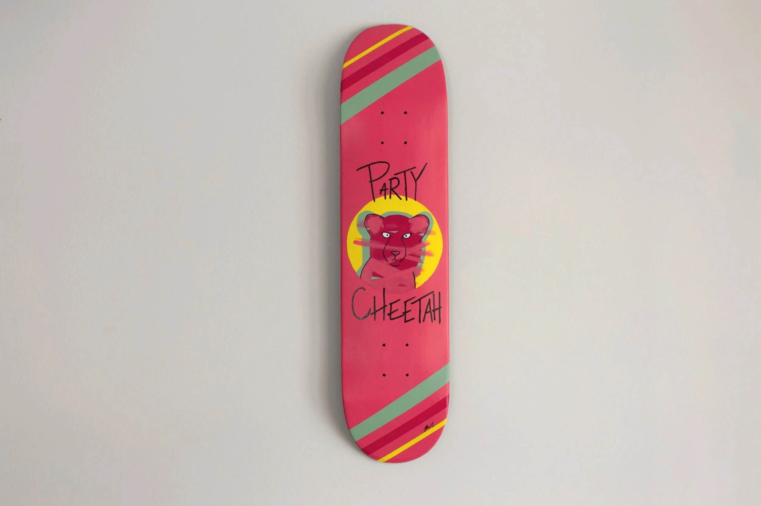 Party Cheetah Skateboard Deck