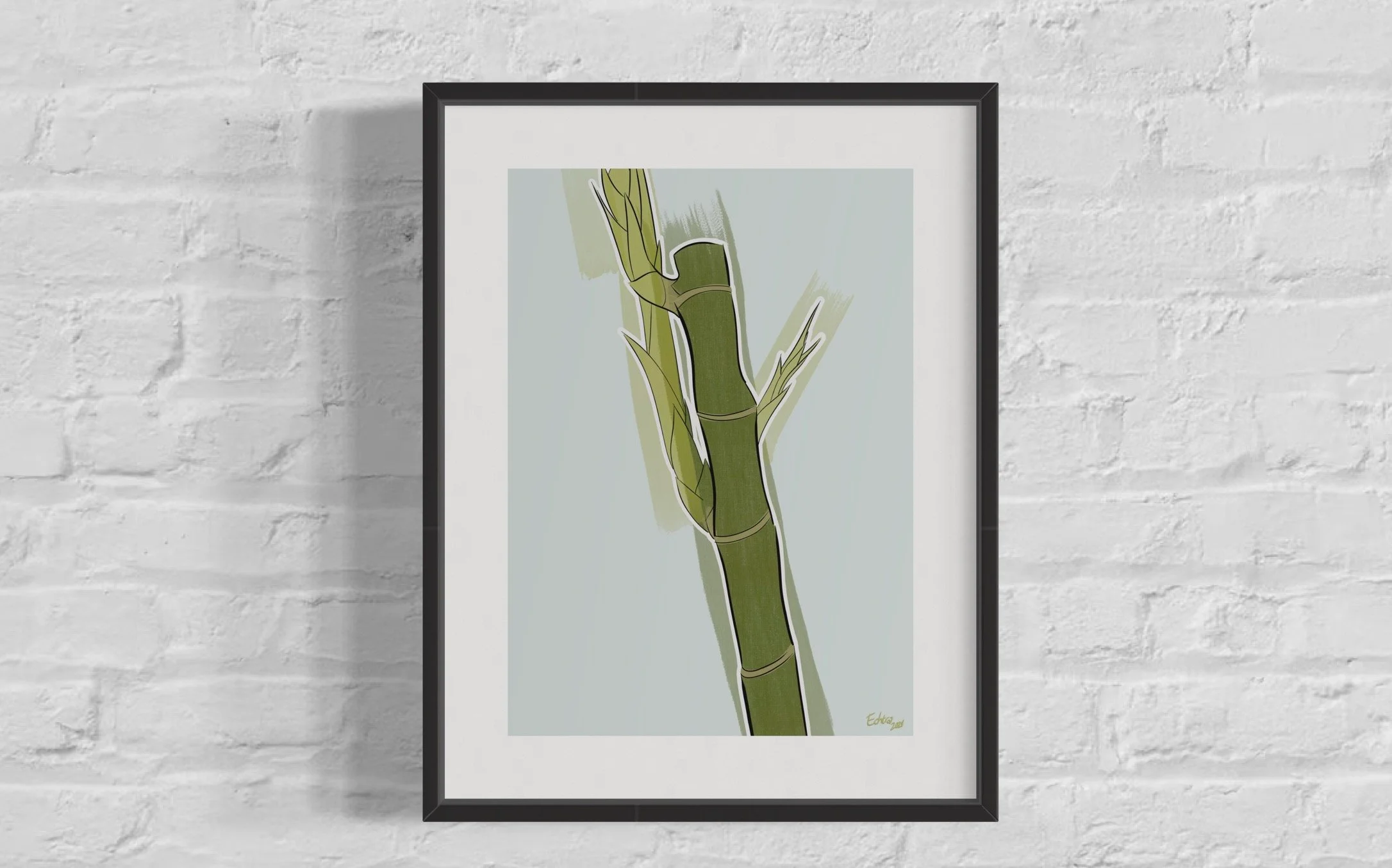 Painting of bamboo