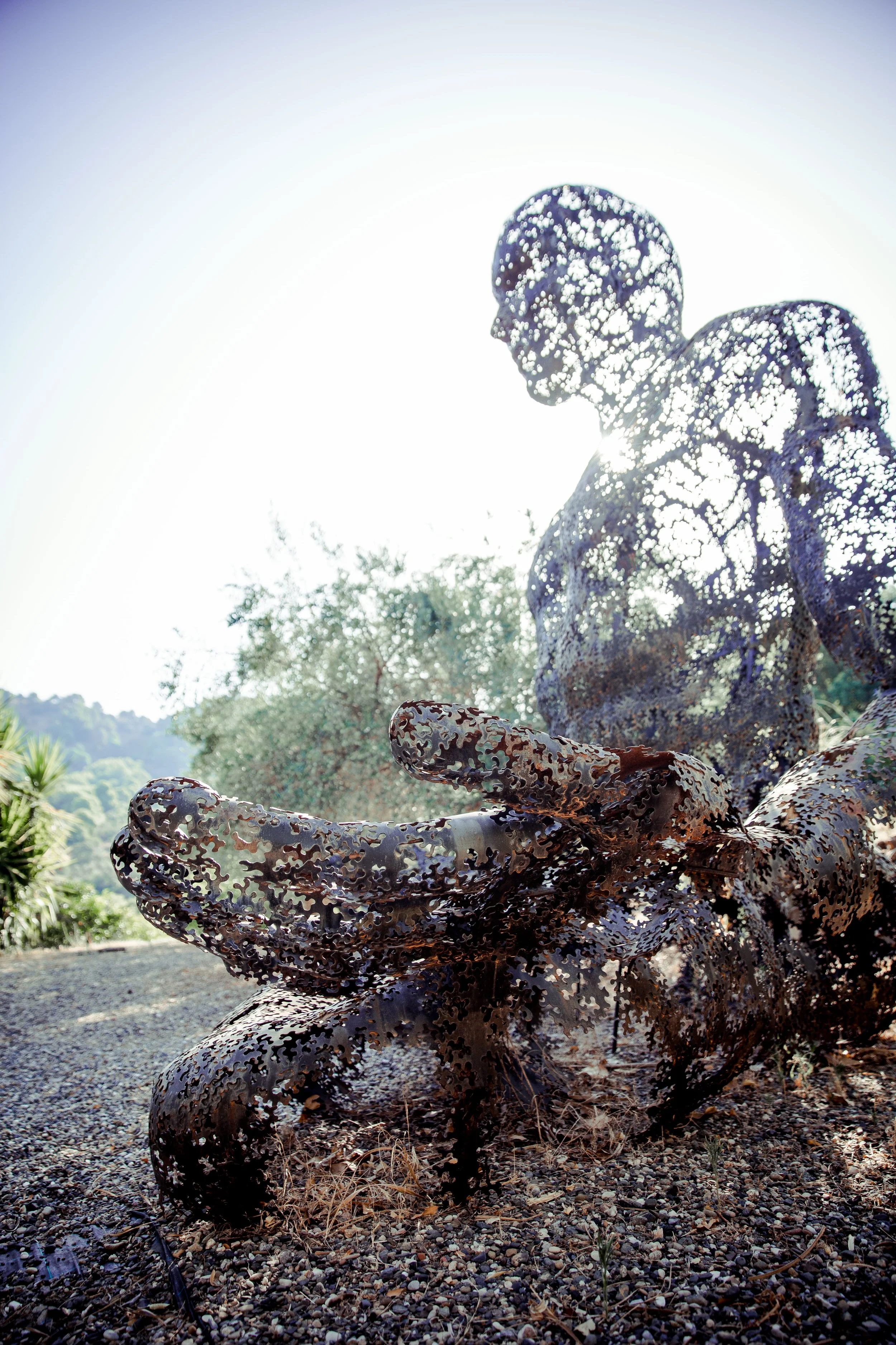 Buddha sculpture from a retreat centre