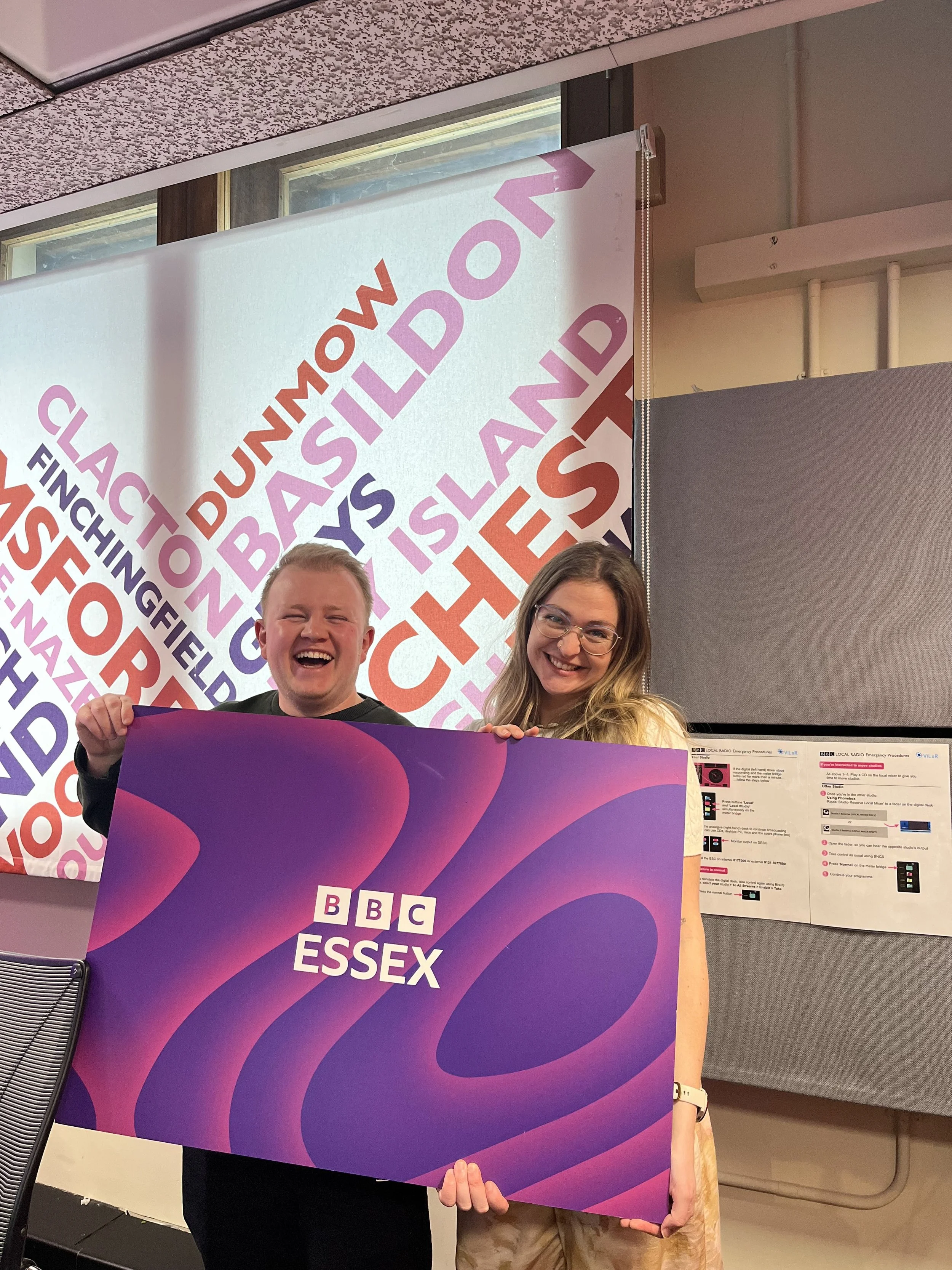 Louise Parker, Essex country pop singer-songwriter, at BBC Essex promoting her live gigs and acoustic country pop performances across Essex.