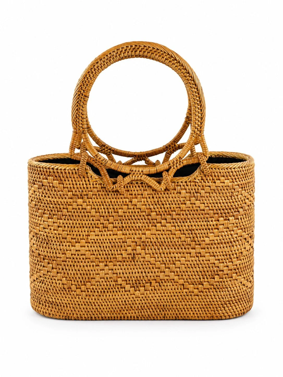 Straw In Hand - Classic Wicker Purse