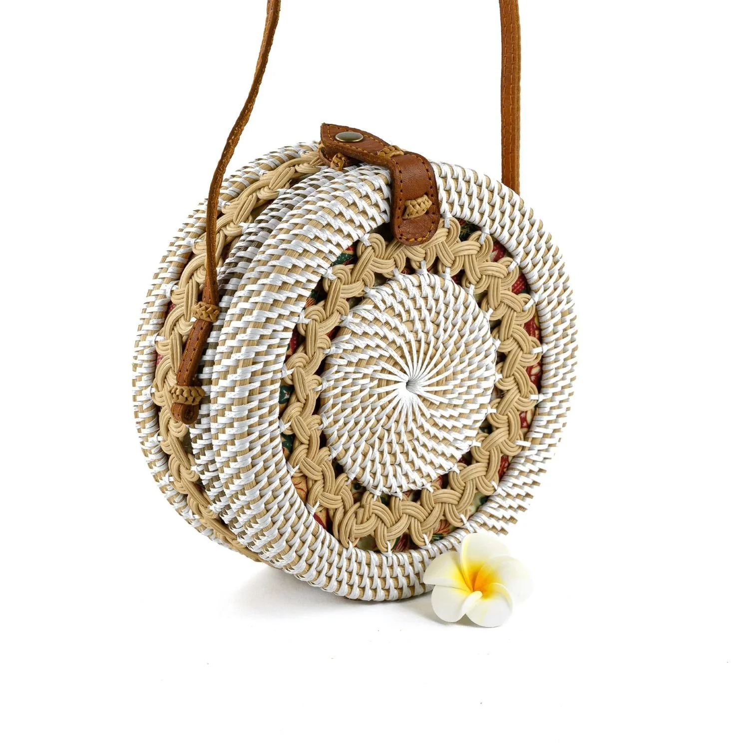 Twisted Vines White - Round Rattan Crossbody Purse.jpg