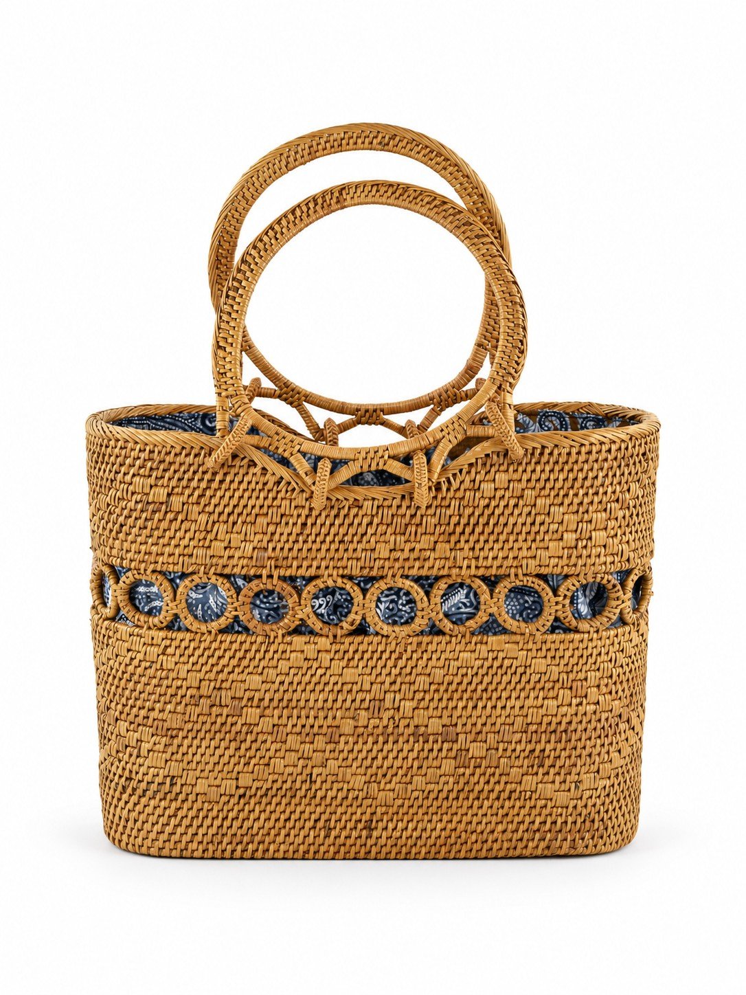 Nantucket Coast - Round Handle Woven Purse