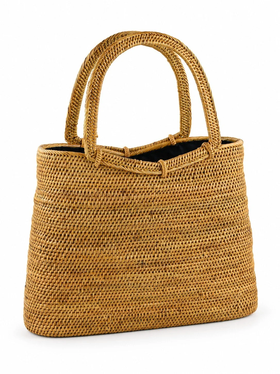 Weekend Getaway classic woven statement bag side view