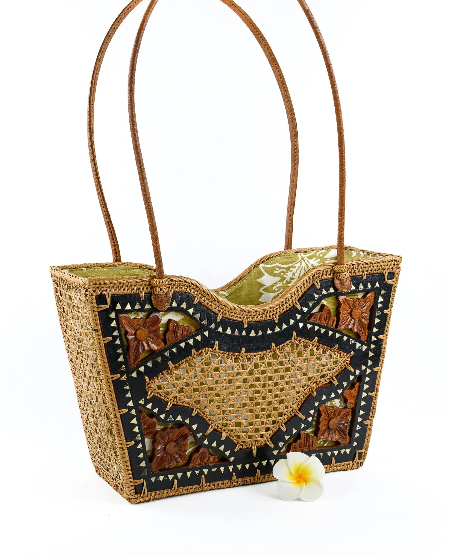 Floral Woods - Straw Shoulder Bag Teak Wood.jpg