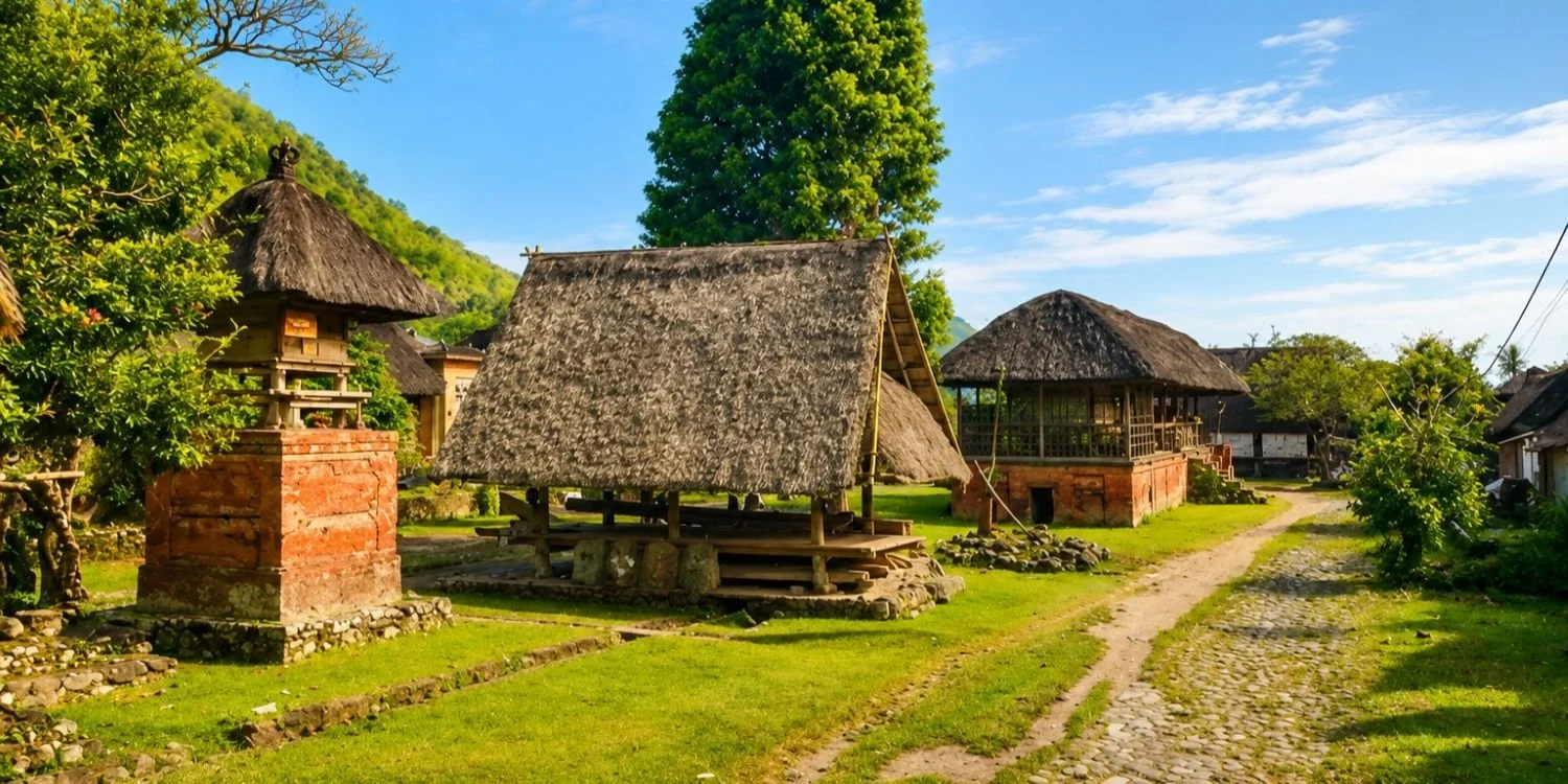 Shiva Urban bag begins in Tenganan, a historic village in the Karangasem Regency of East Bali.