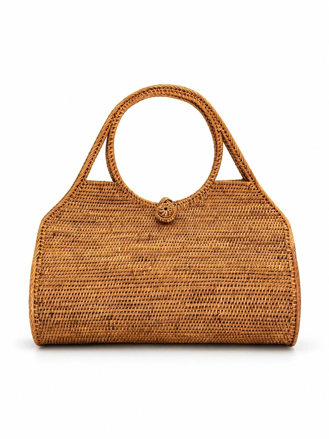 Sunday Brunch - Classic Rattan Top Handle Bag
