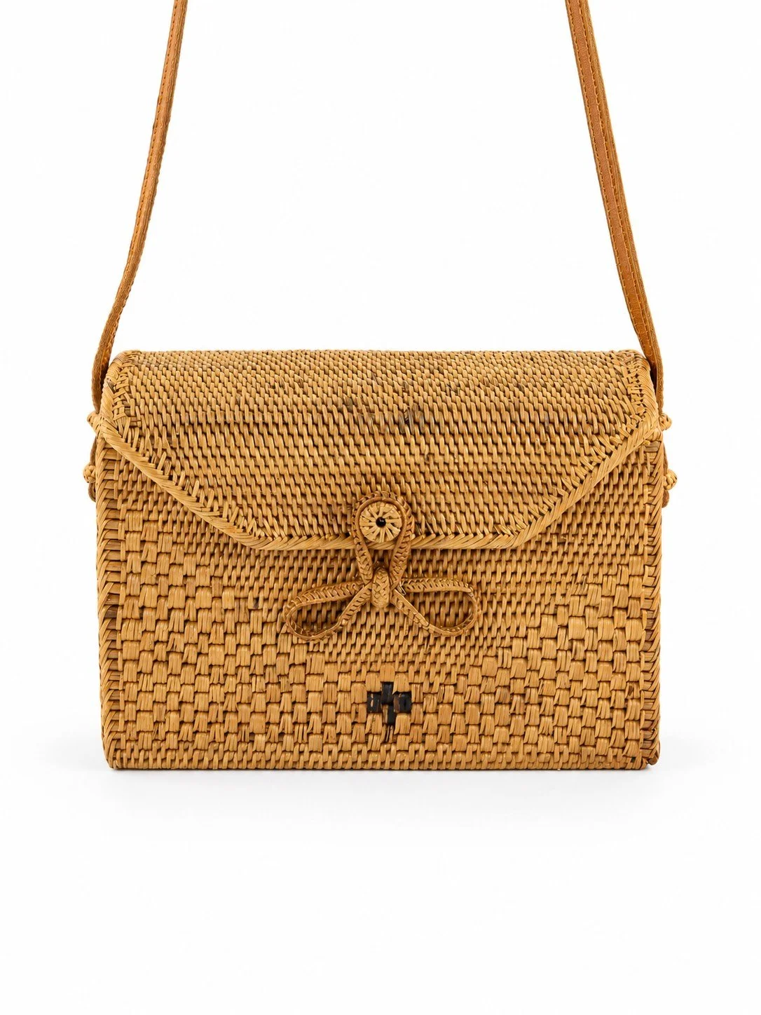 Retro Rattan - Rectangle Rattan Crossbody