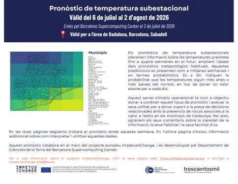 Nuevo sistema de predicción de temperatura disponible (BSC)