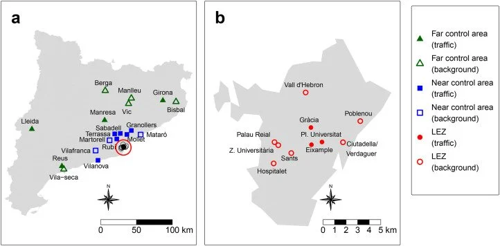 Effectiveness of a low emission zone in improving air quality in Barcelona (ISGlobal et al)