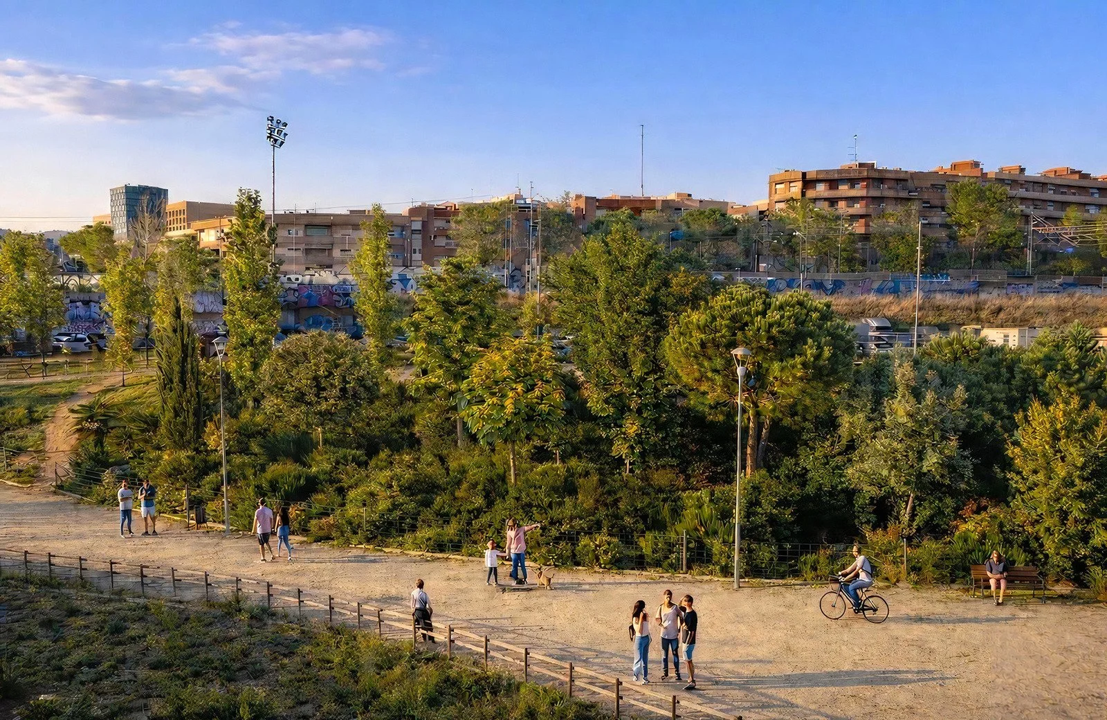 L’AMB impulsa petits boscos urbans de creixement ràpid per adaptar-se al canvi climàtic (AMB)