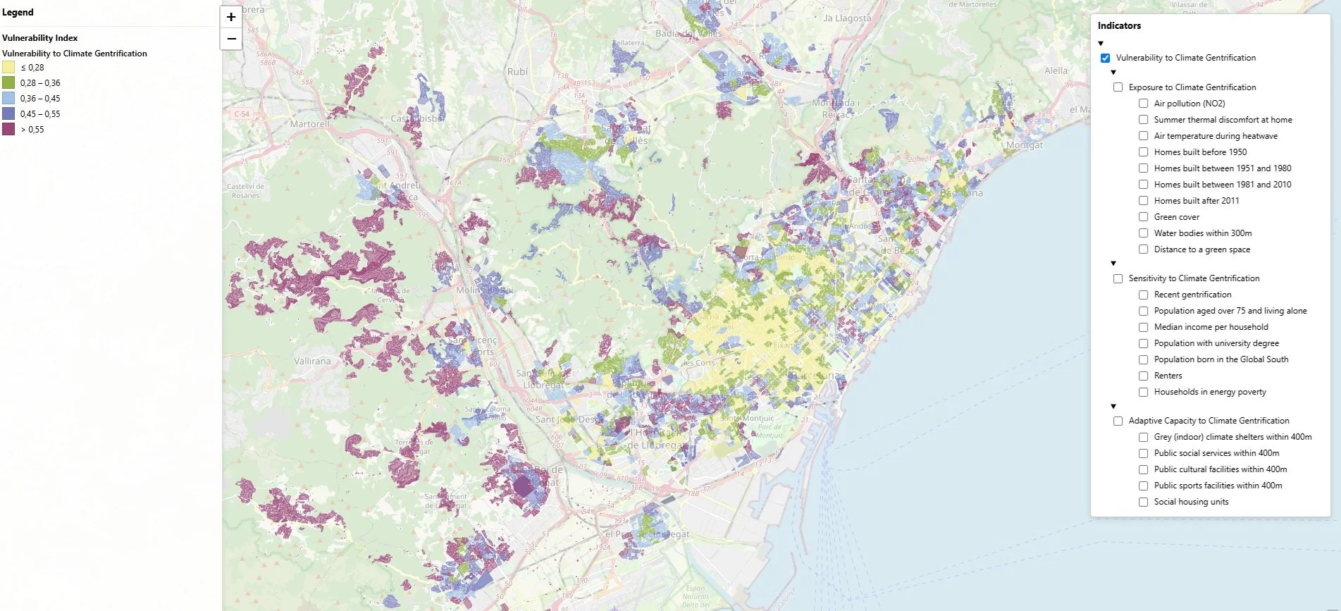 Un mapa per saber si el teu barri està en risc de gentrificació climàtica (ICTA-UAB) 