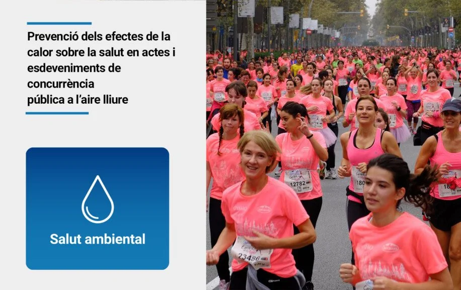 Nova guia per prevenir els efectes de la calor en actes i esdeveniments a l’aire lliure (ASPB)