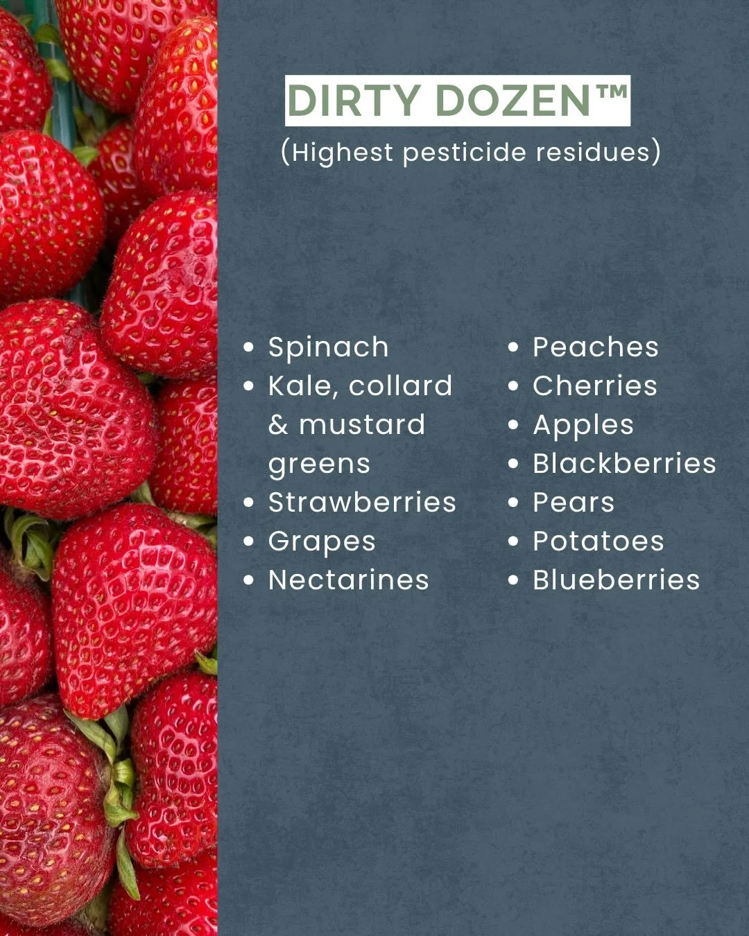 The @environmentalworkinggroup has released their 2026 Dirty Dozen and Clean Fifteen, a helpful guide to which produce carries the highest and lowest pesticide residues.

At Salveo, Nourish is about awareness and small, informed shifts that support l