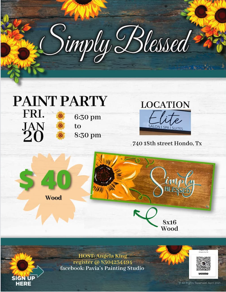 Simply Blessed Paint Party