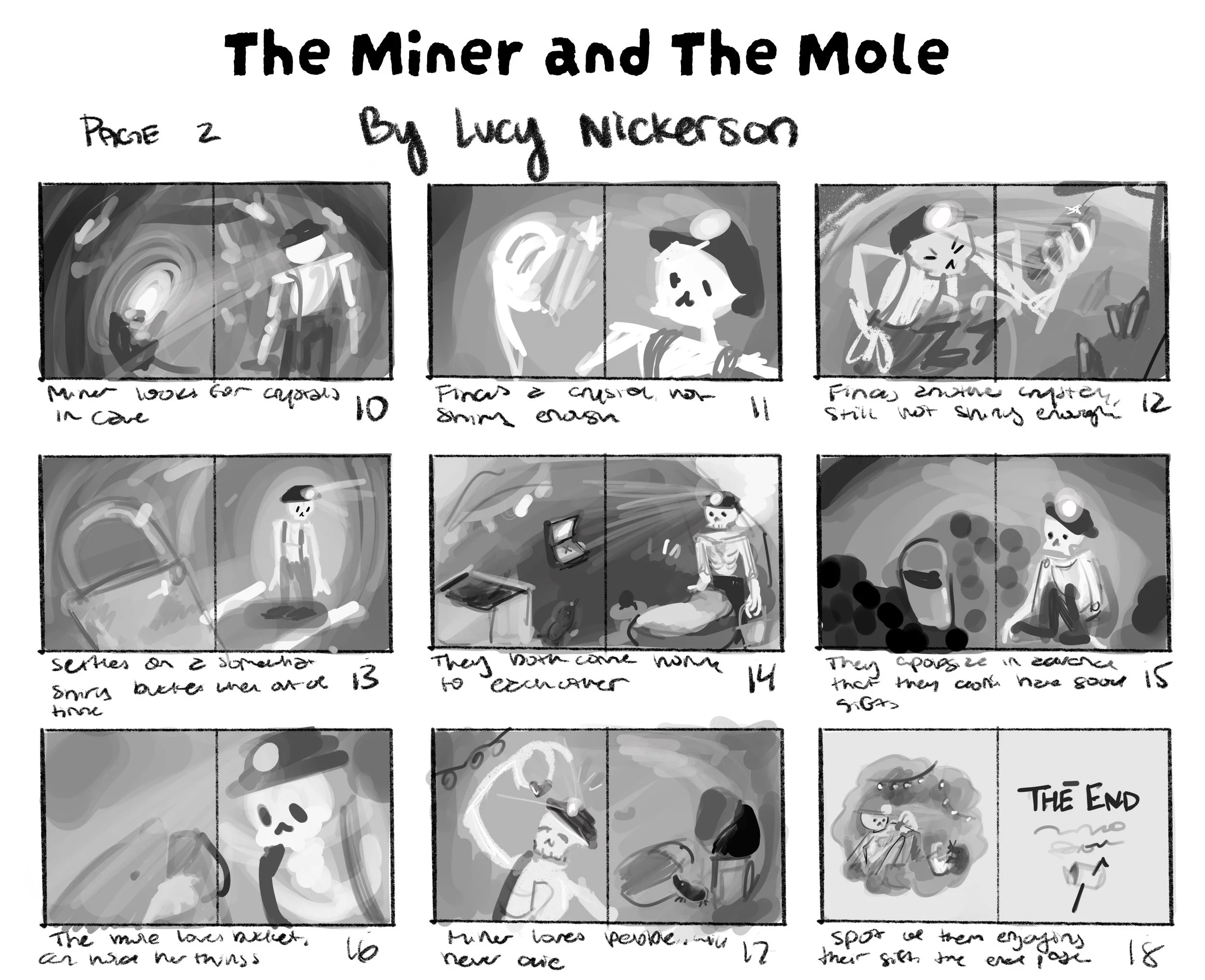 "The Miner and The Mole"-Storyboard Pg 2-Digital-2026