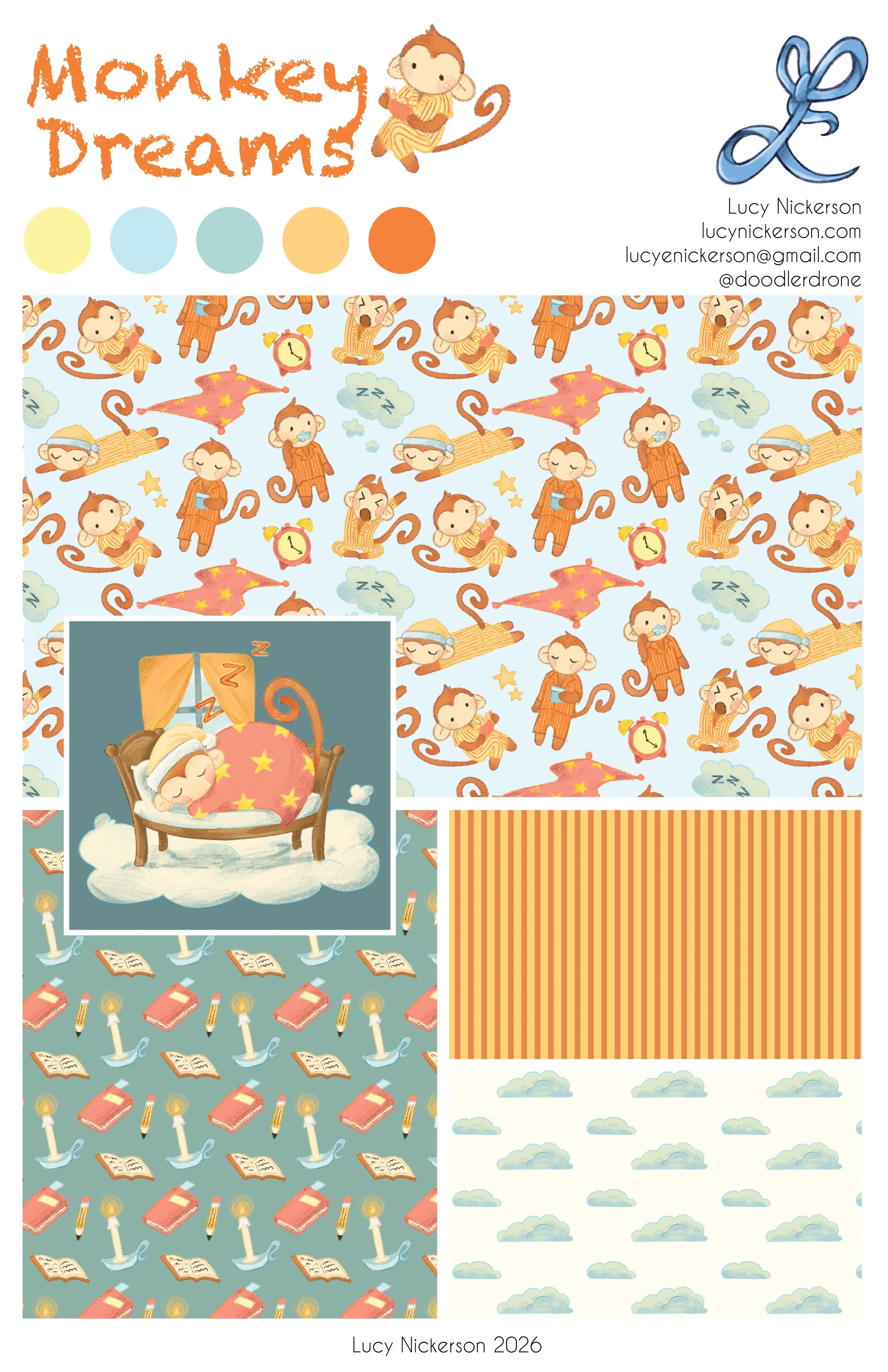 "Monkey Dreams"-Pattern for stationary-Daytime-Digital-2026