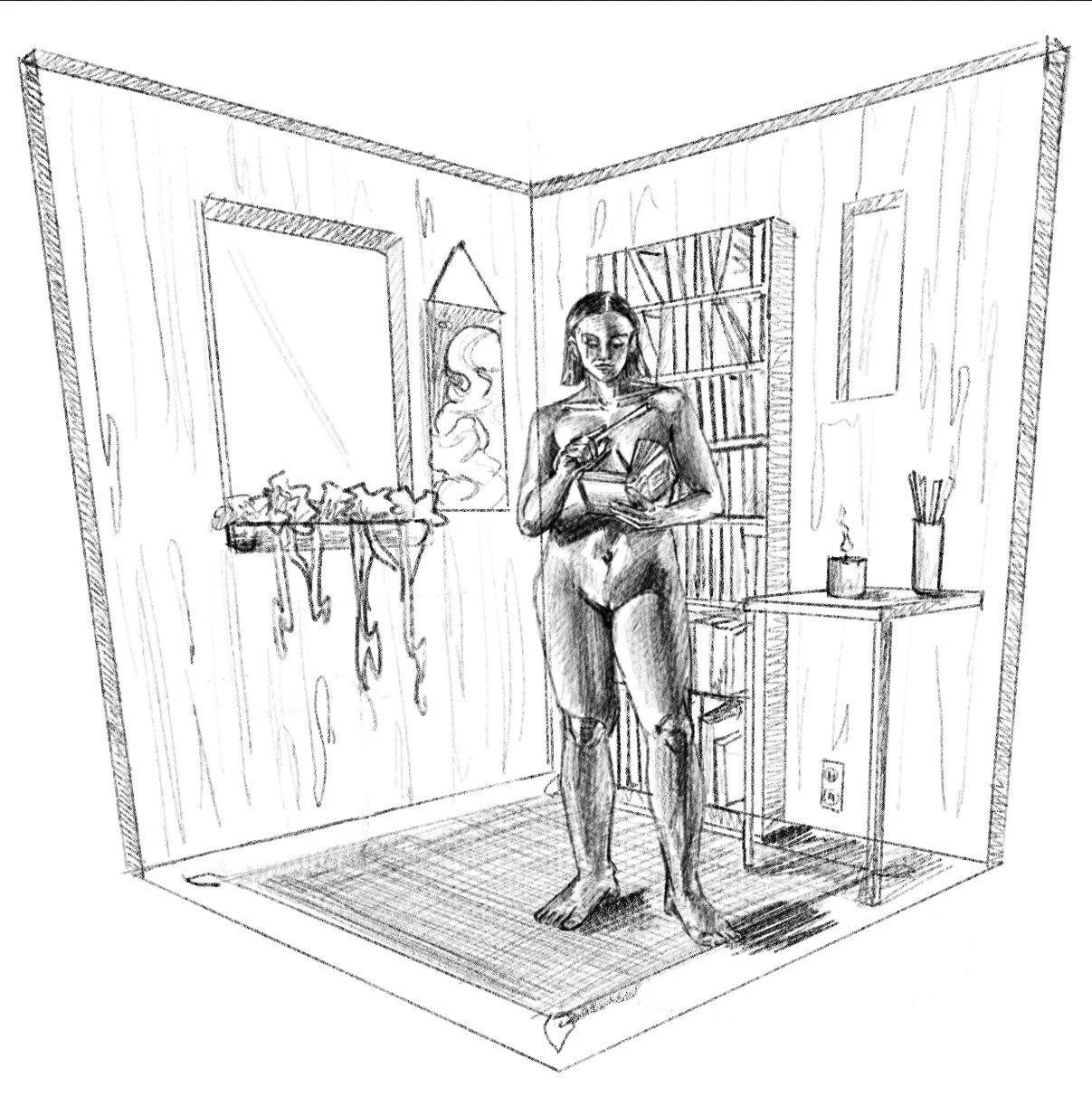 "Female Anatomy in Environment 1" Digital-2024