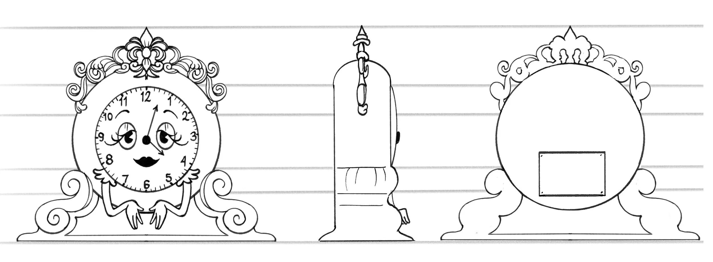 "Vintage Vanity Clock" Digital-alternative concept for alarm clock toy-2026