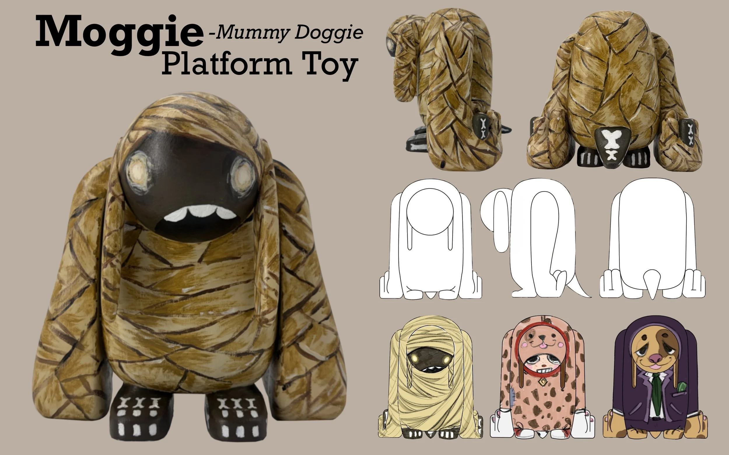 "Moggie"-Platform Toy Concept and Painted Toy- FDM Printed- 2026