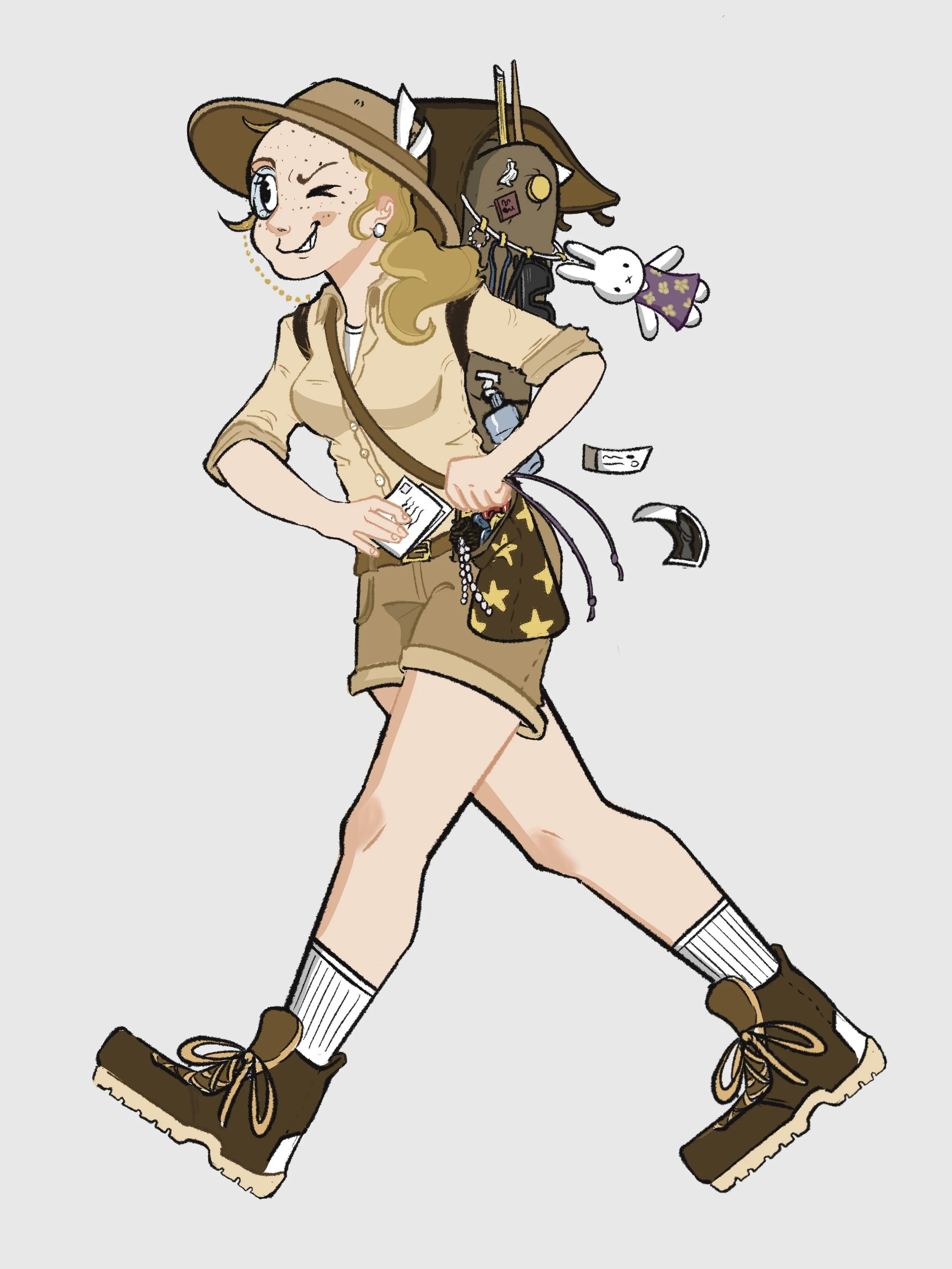 "Self Portrait as Traveler" Digital 2025