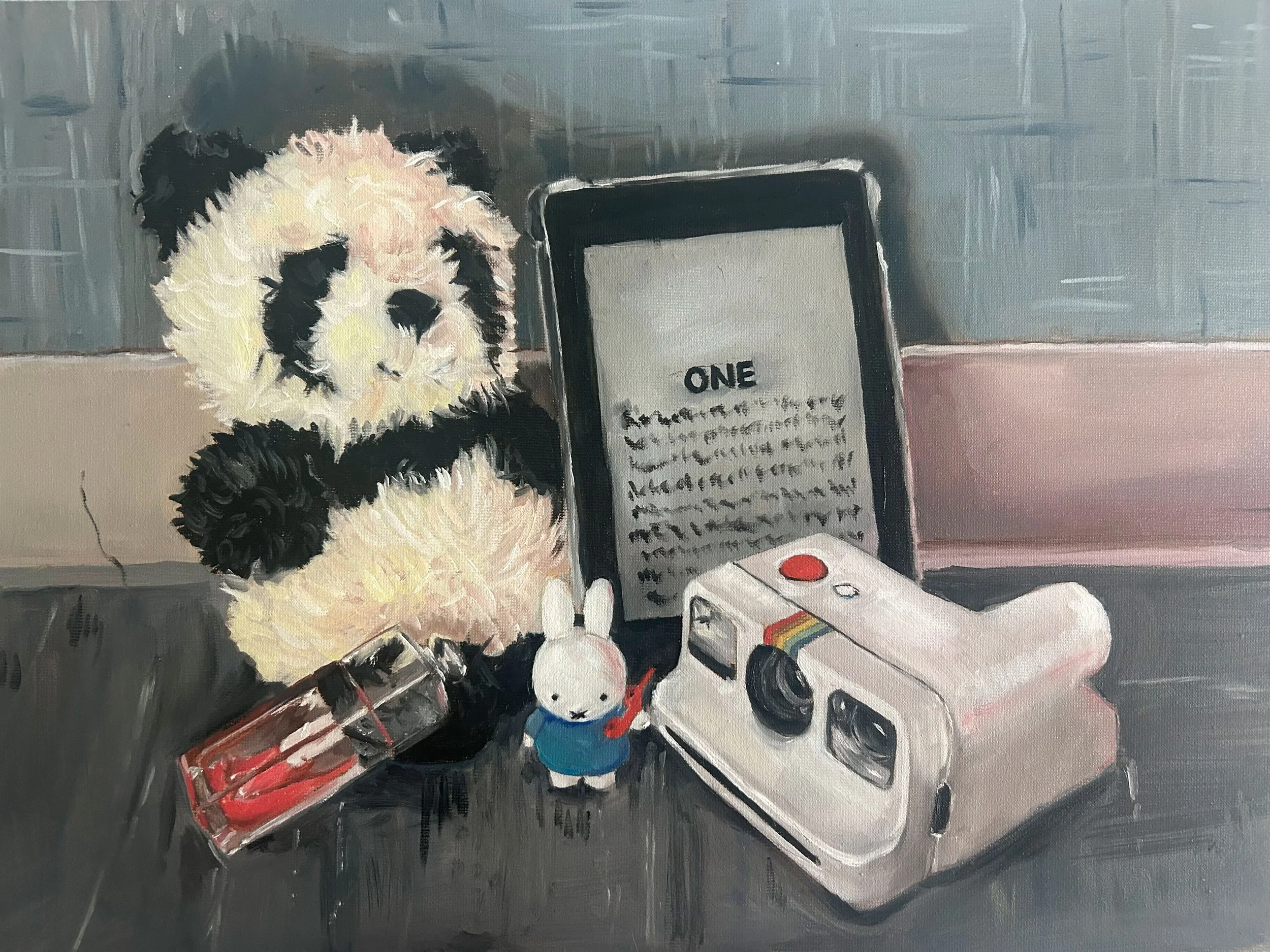 "Still Life Self Portrait" Water Soluble Oil-2025