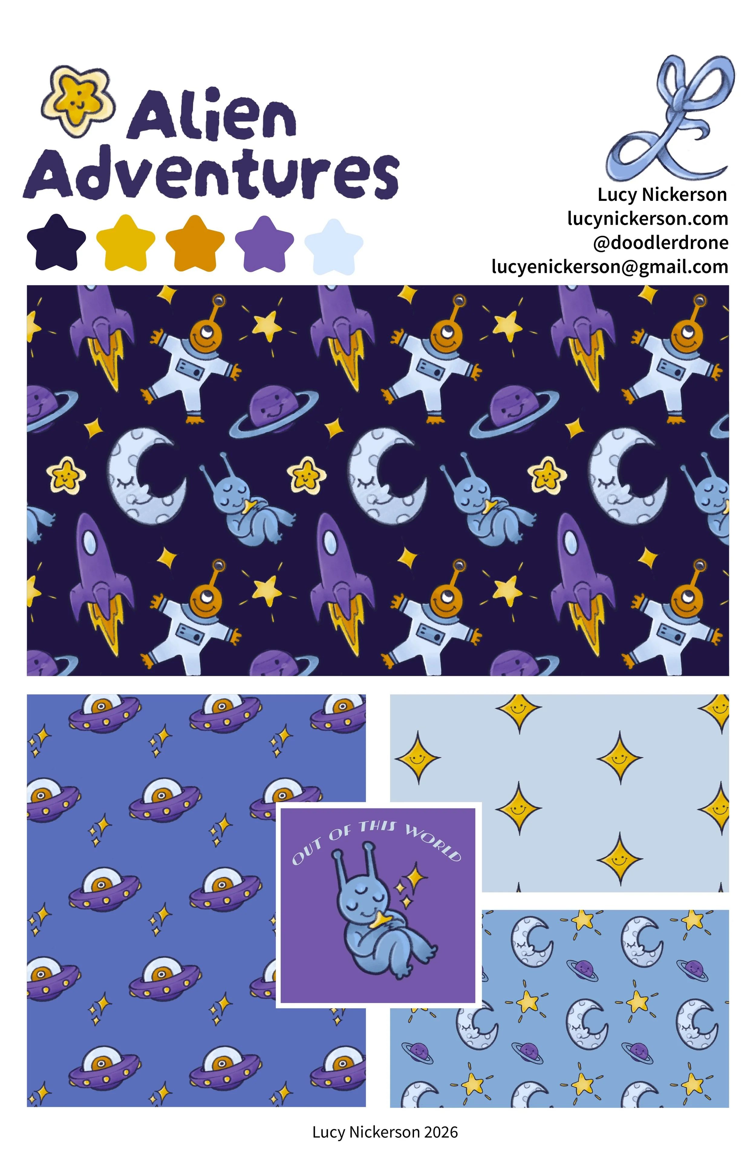 "Alien Adventures" Cell sheet-Digital-2026