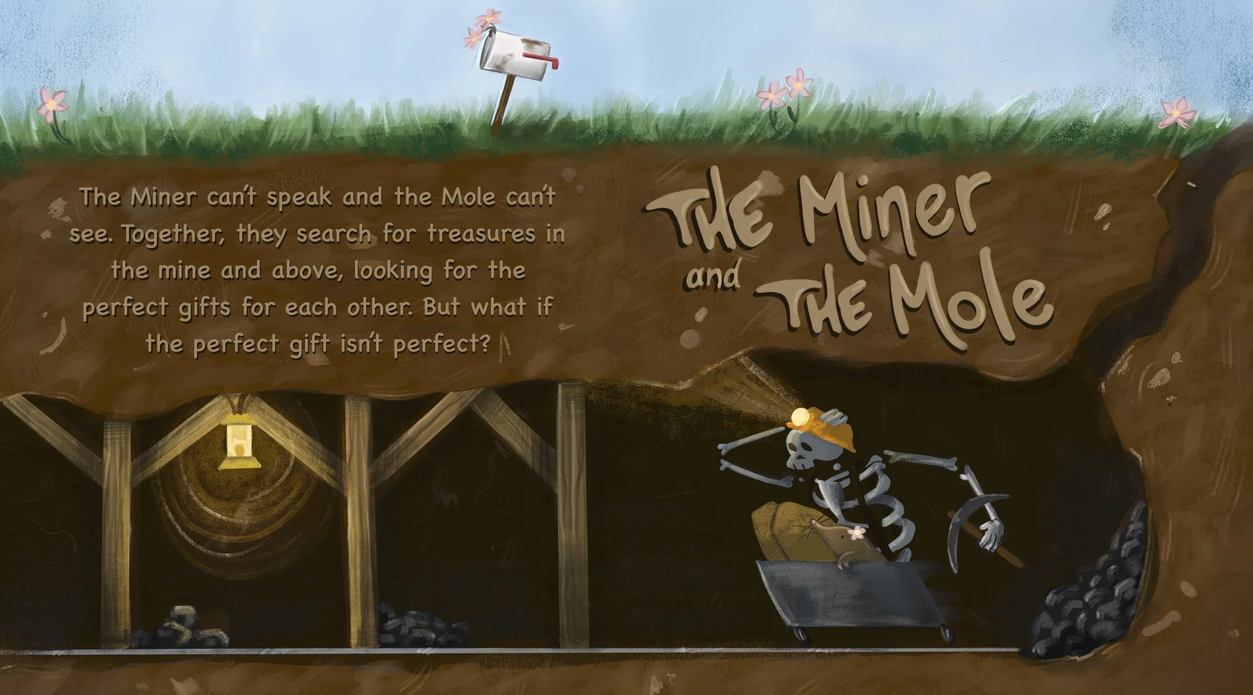 "The Miner and The Mole" Digital-Children's Book Cover Concept-2026