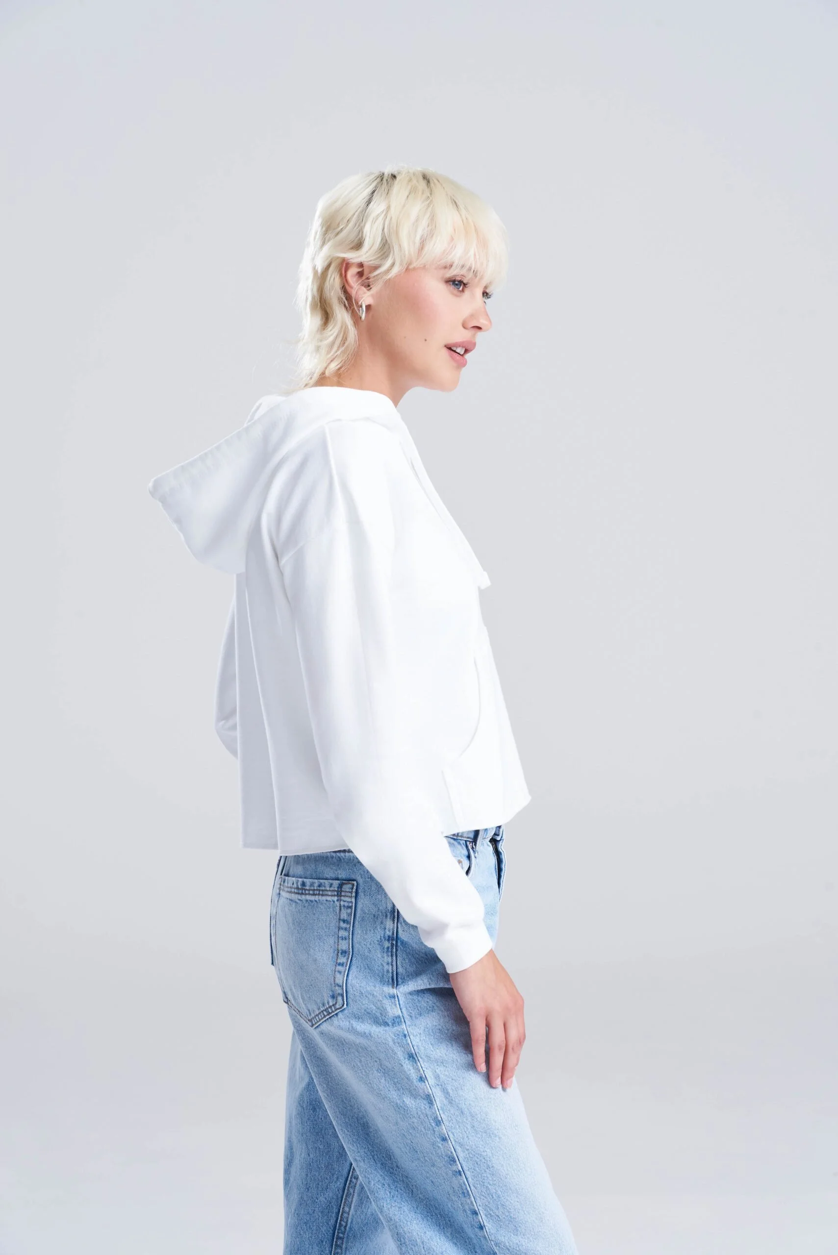 WOMEN’S CROPPED HOODIE JH016