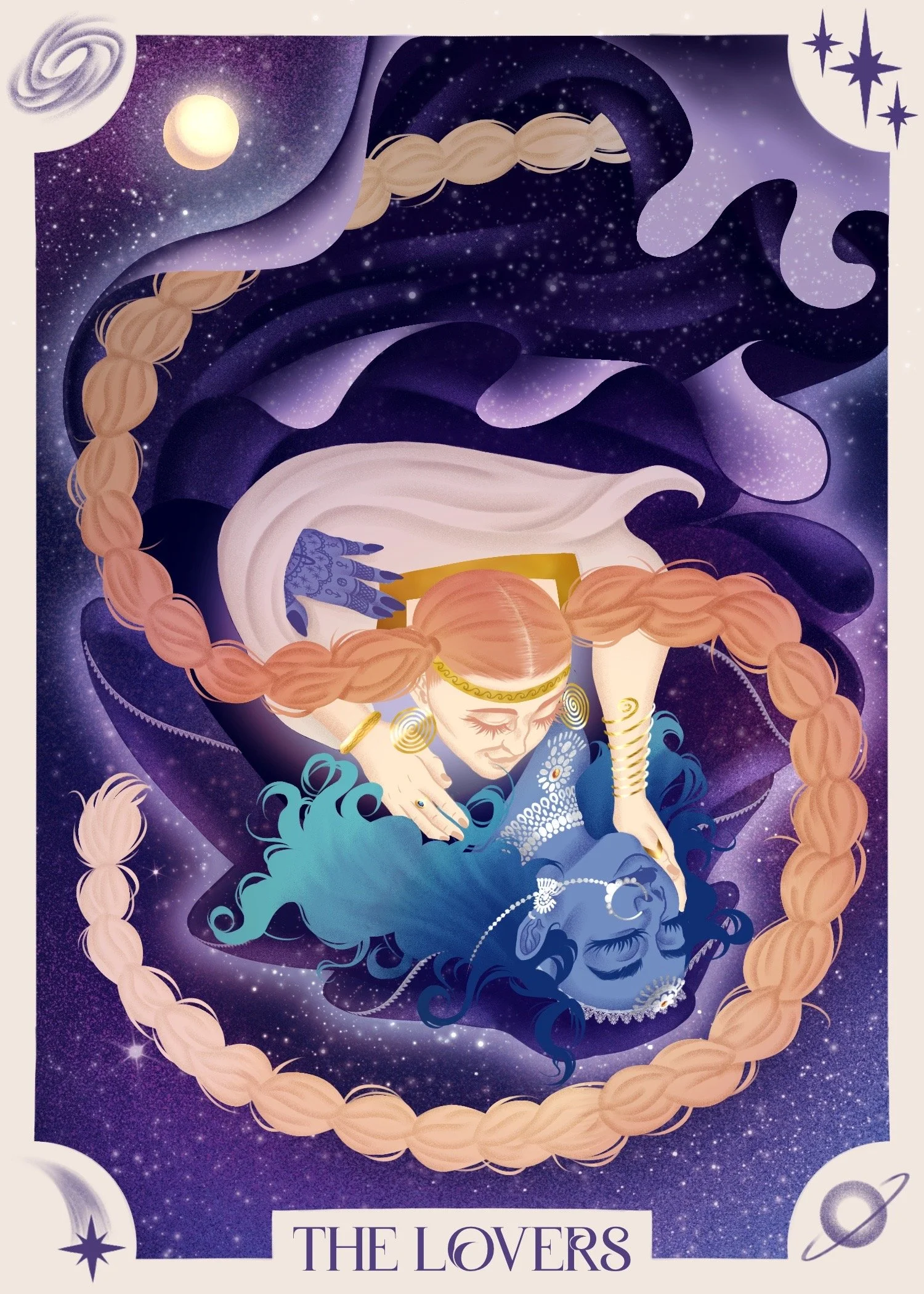 "The Lovers" Tarot Poster