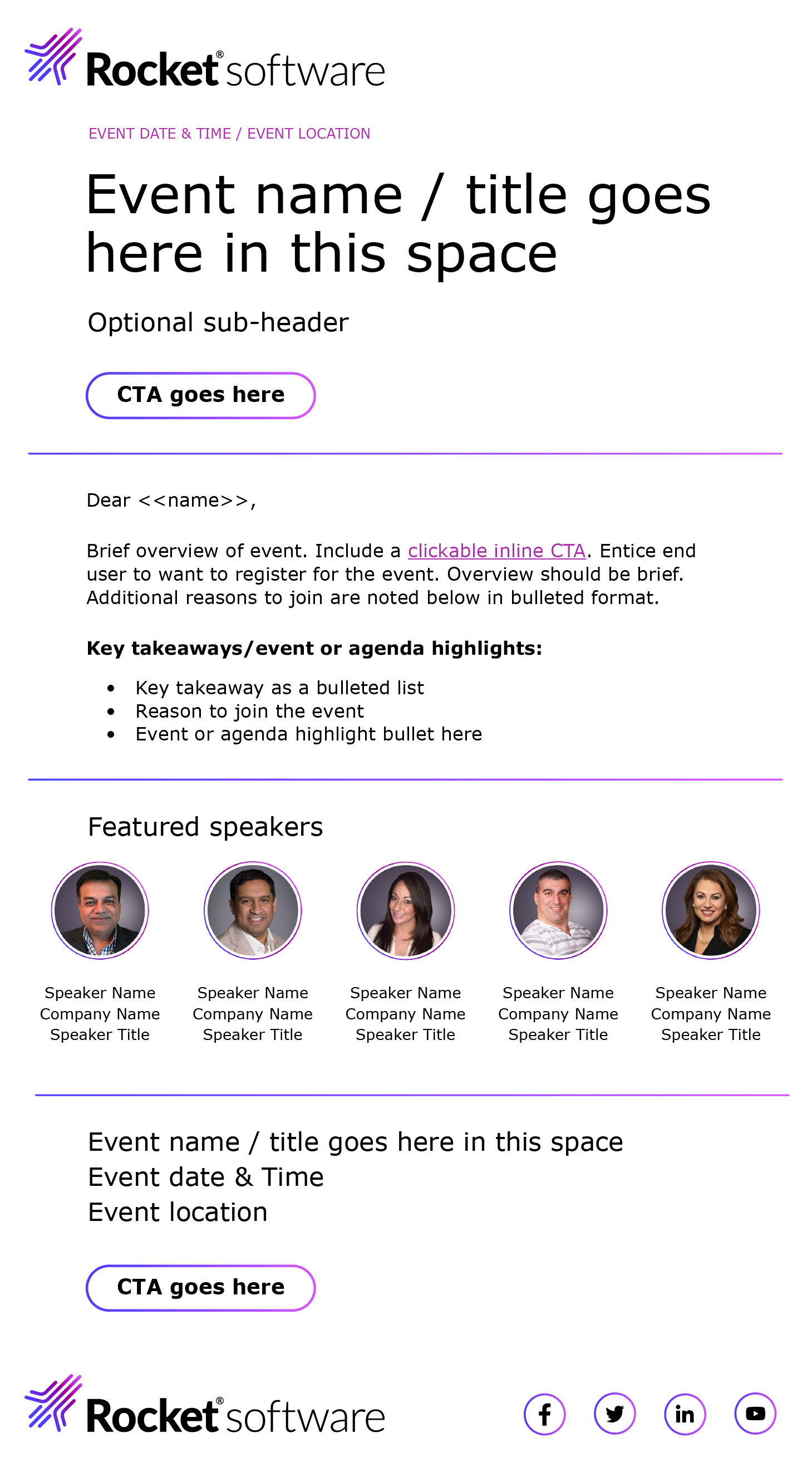 Webinar/Event template - Light Mode