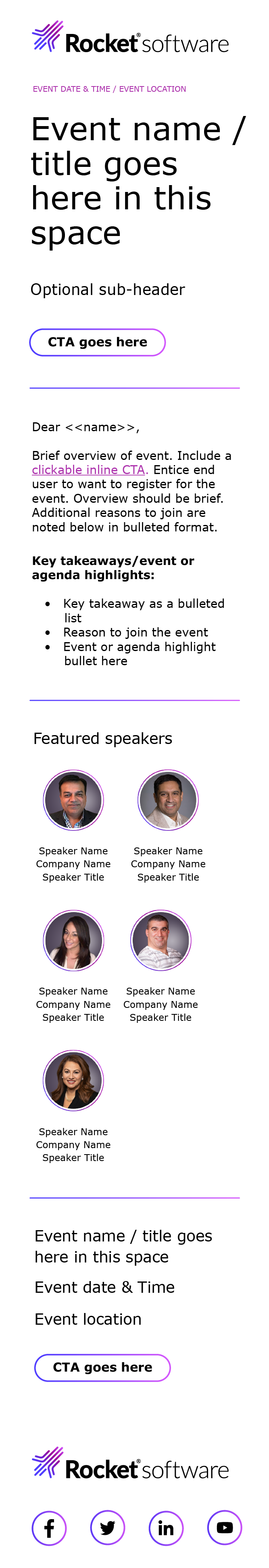Webinar/Event template - Light Mode - Mobile