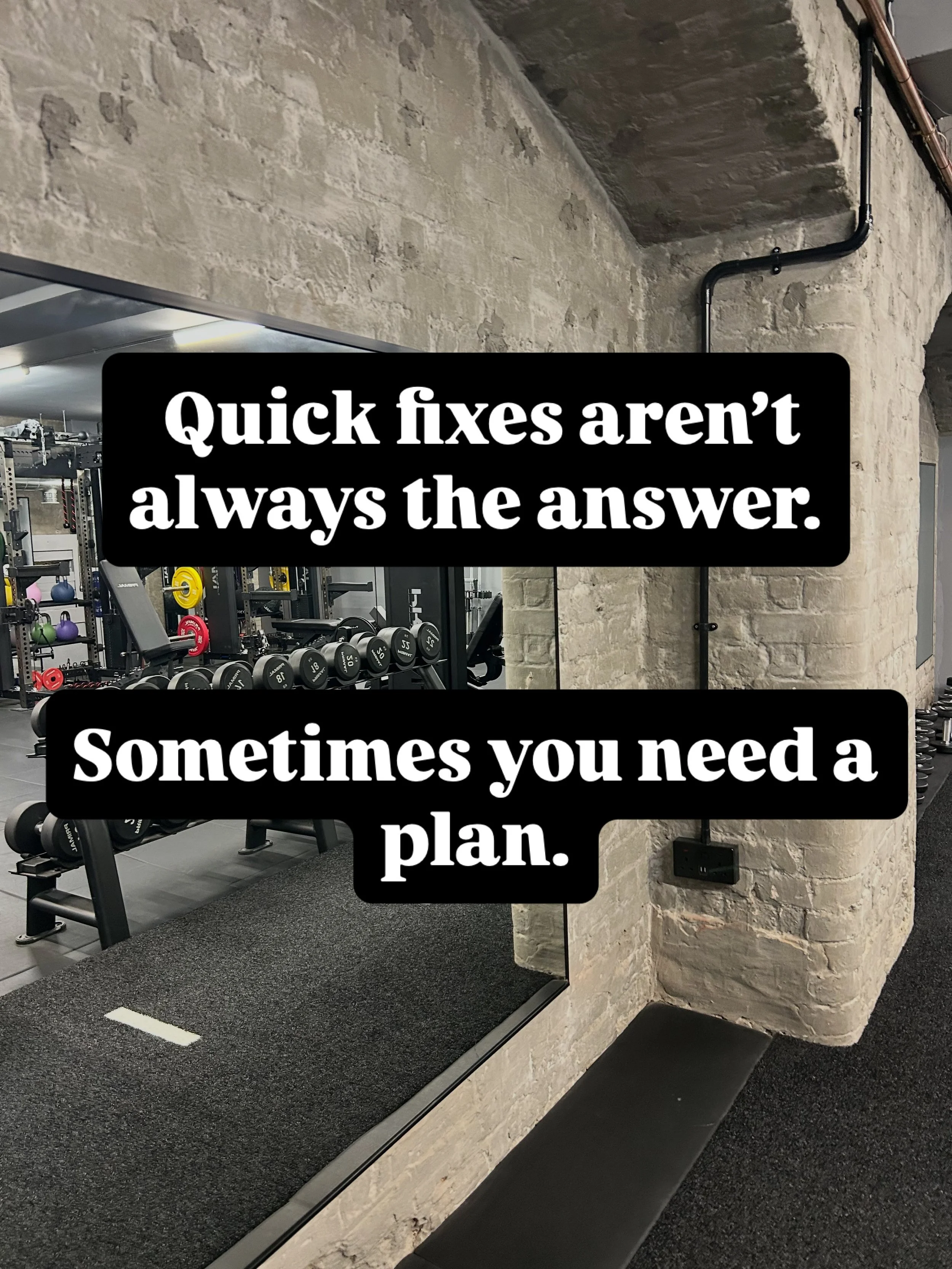 Not every problem needs a quick fix.

When something has been around for a while, having a structured plan and progressing it over time can make a much bigger difference than repeatedly trying to settle the symptoms.

Great feedback from Piotr and a 