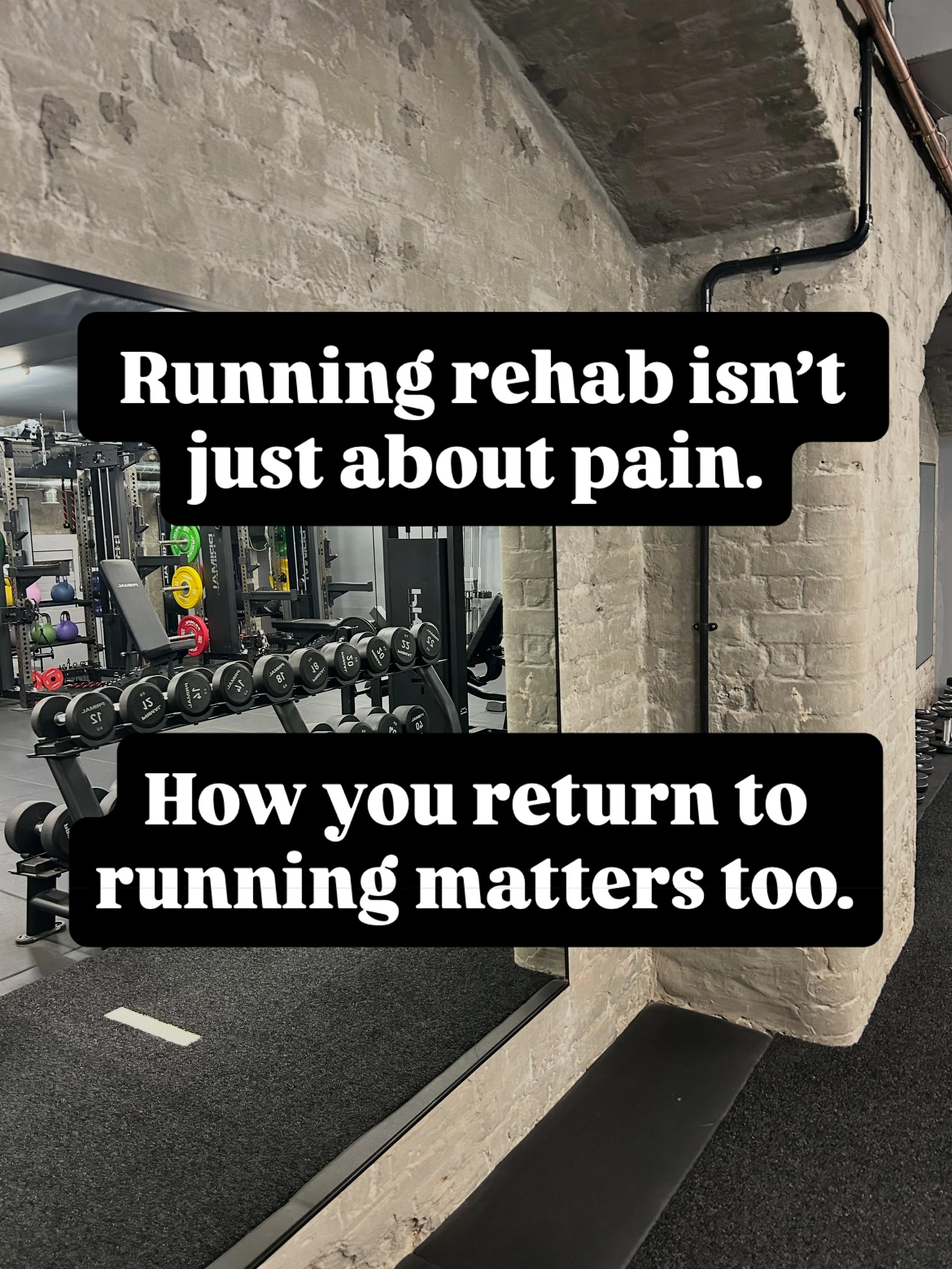 Getting pain to settle is one part of rehab.

Knowing how to build your running back up afterwards is just as important.

That&rsquo;s why I like combining rehab with practical guidance around running and training, rather than simply getting someone 